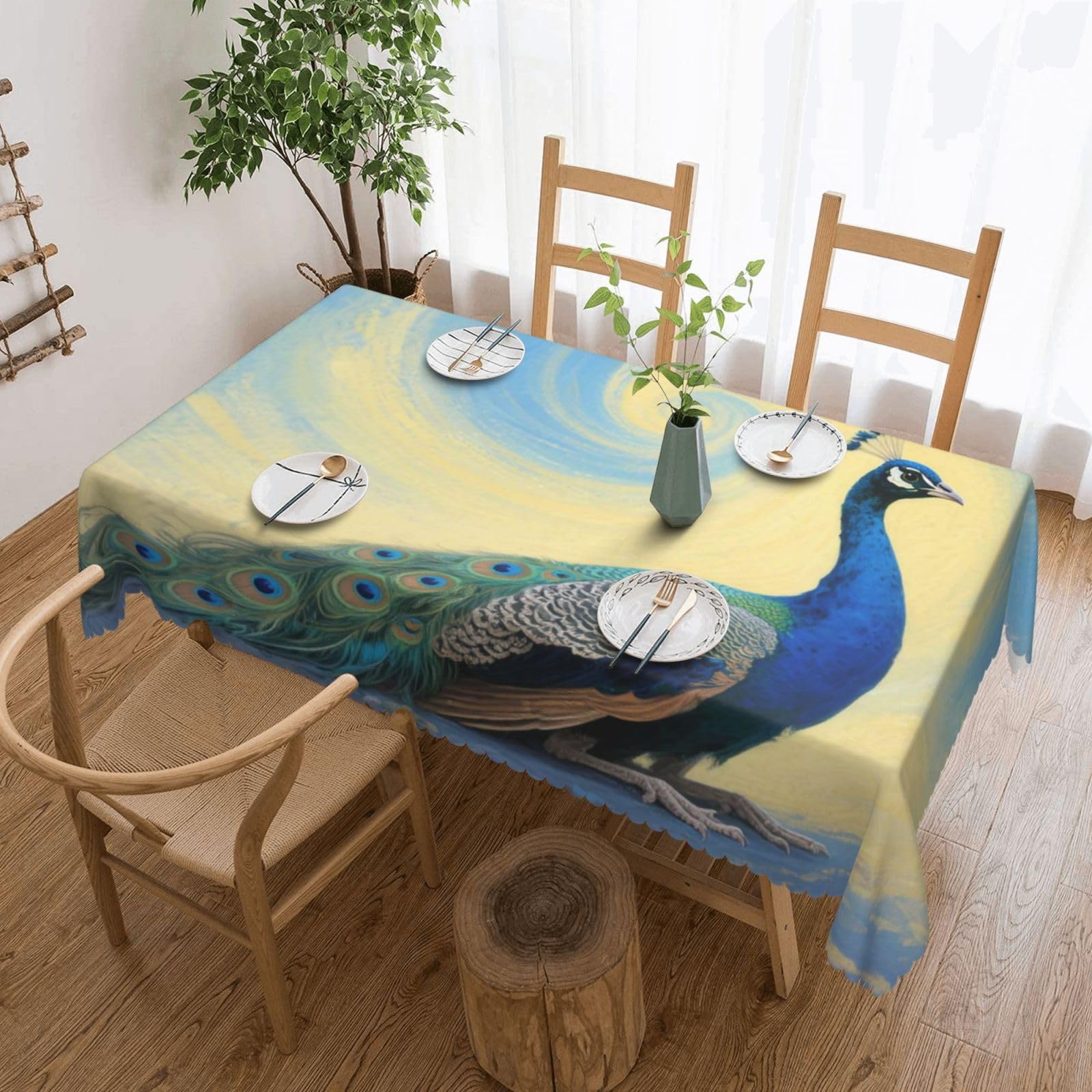 Fini les taches tenaces avec la nappe de table facile d'entretien pour vos repas