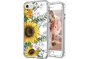 ICEDIO iPhone SE 2022/SE 2020/iPhone 8/7 Case with Sunflowers Floral Pattern