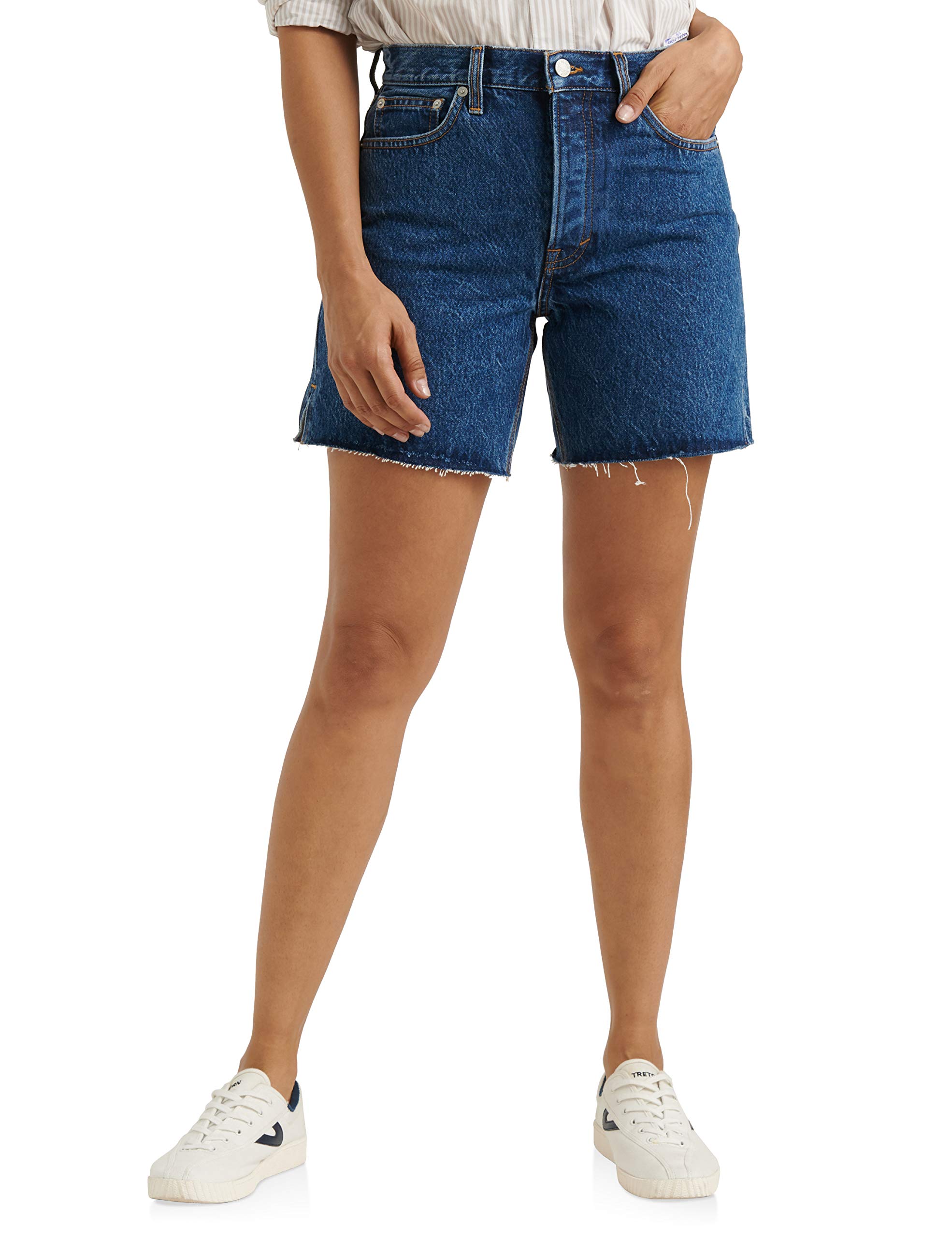 Lucky Brand Women's High Rise Traveler Short, Foothill, 25