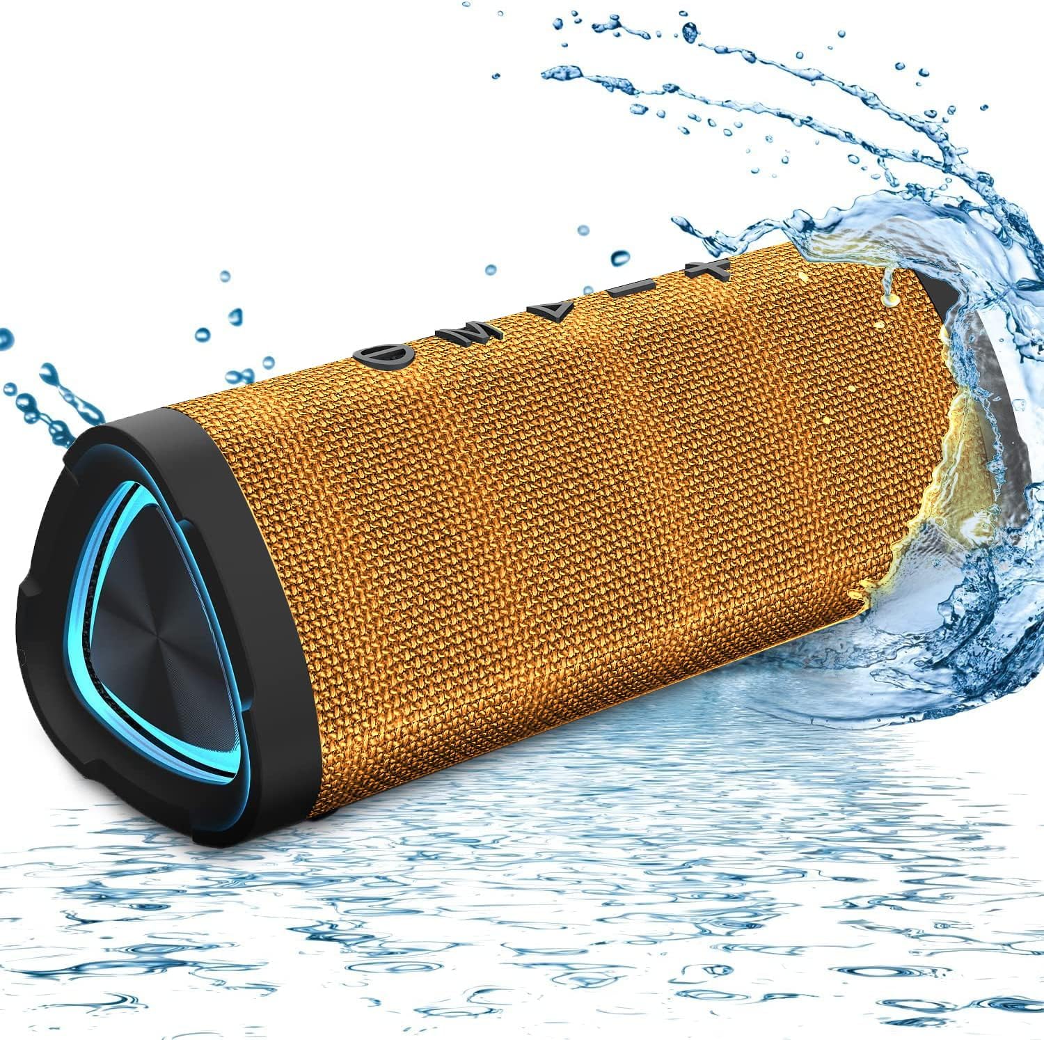 Vanzon Bluetooth Speakers V40 Portable Wireless Speaker V5.0 with 24W Loud Stereo Sound, TWS, 24H Playtime & IPX7 Waterproof, Suitable for Travel, Home&Outdoors(Yellow,Hij