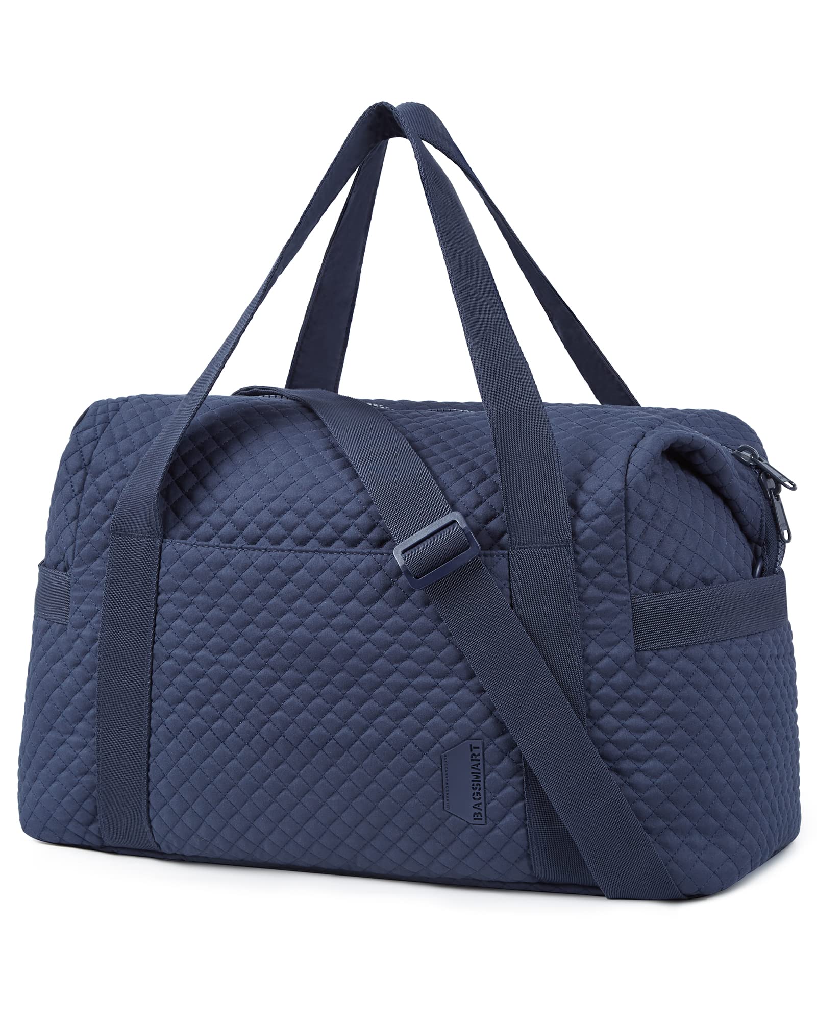 BAGSMART Large Gym Bag with Yoga Mat Buckle, Weekender Overnight Bag for Women, Travel Duffle Bag for Travel Essentials, Carry On Tote Bag Hospital