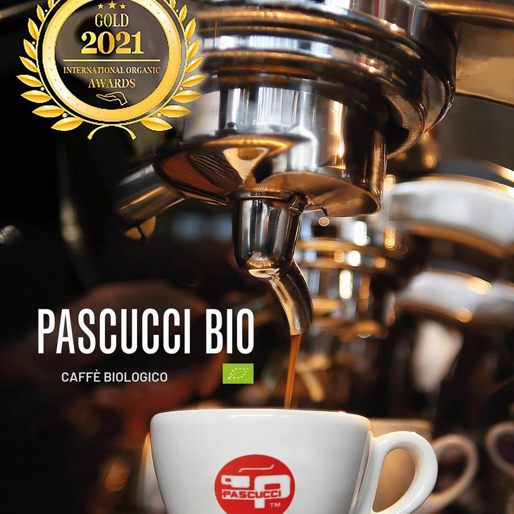 Caffè Pascucci | Caffe In Grani Per Macchina Espresso Moka E Caffè Filtro Miscela Bio Tostatura Chiara Pacchetti Salva Aroma 4x250g Chicchi Torrefatti Per Espresso Intenso