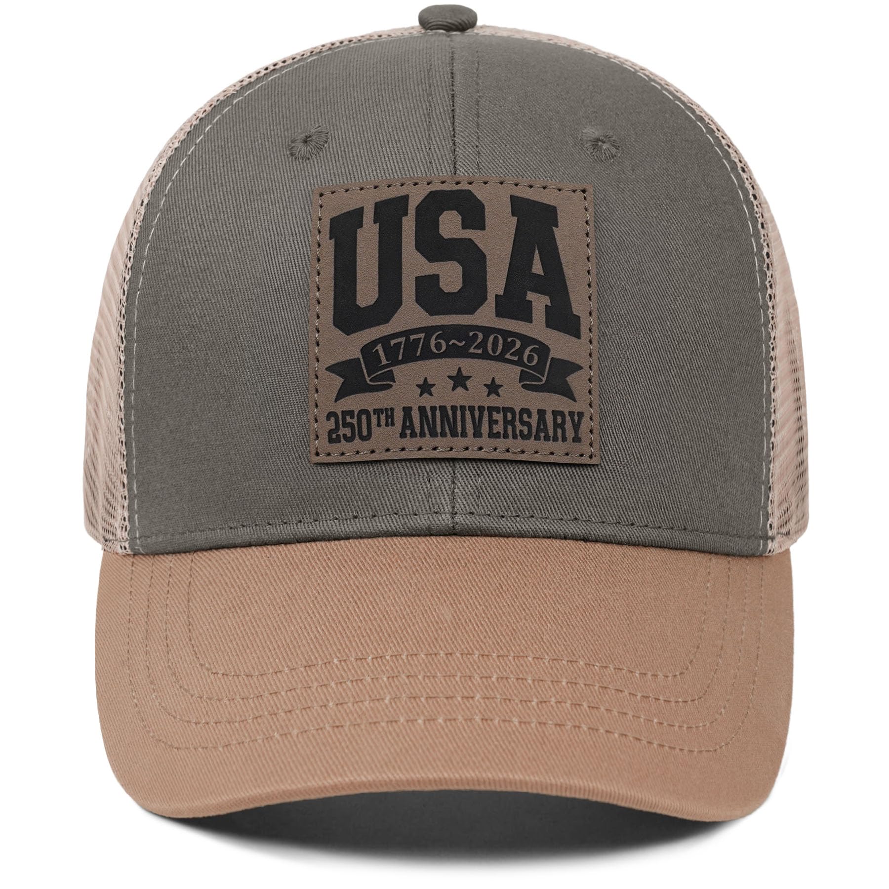 SaryHome USA 250th Anniversary Hat 1776-2026, Adjustable Patriotic Trucker Hat Retro Patriotic Baseball Cap for Men Women