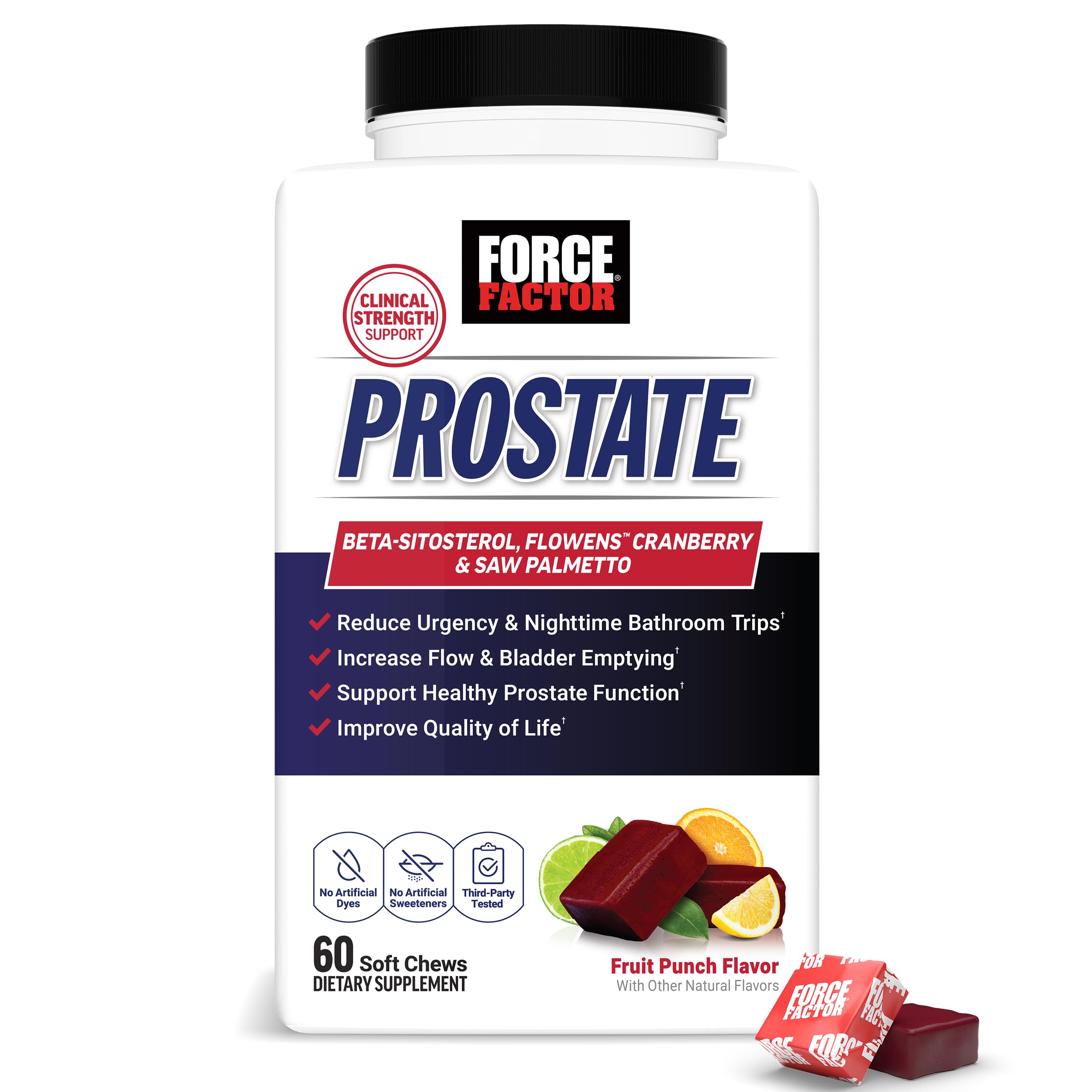 Force Factor Prostate Health Supplement with Saw Palmetto & Beta-Sitosterol