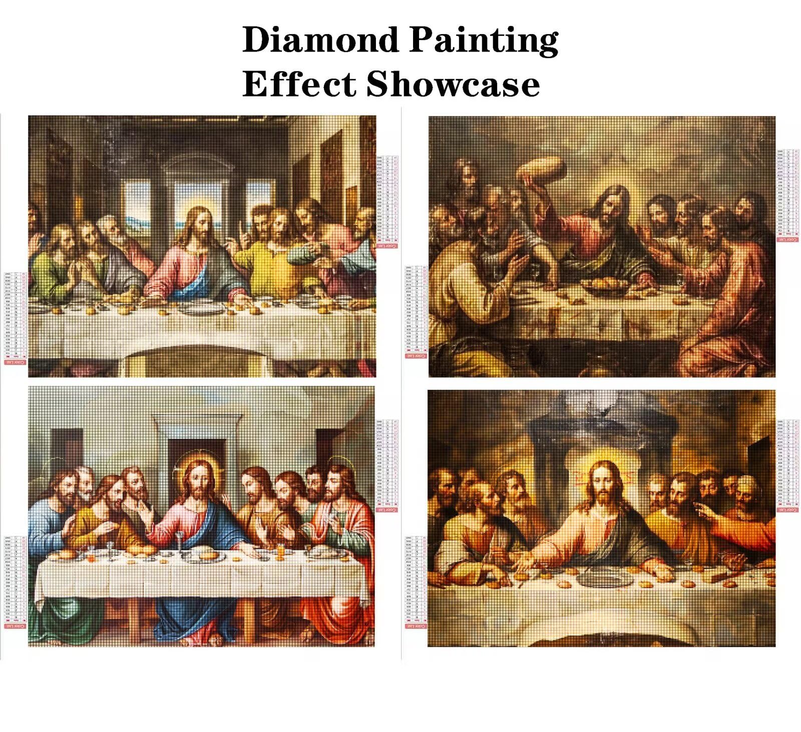 Malarstwo diamentowe rodzinne 100 x 80 cm kwadratowy obraz diamentowy 4 sztuki 2026 nowy DIY 5D zestaw do malowania diamentami z akcesoriami, prezenty świąteczne, Nowy Rok i Wielkanoc dekoracje