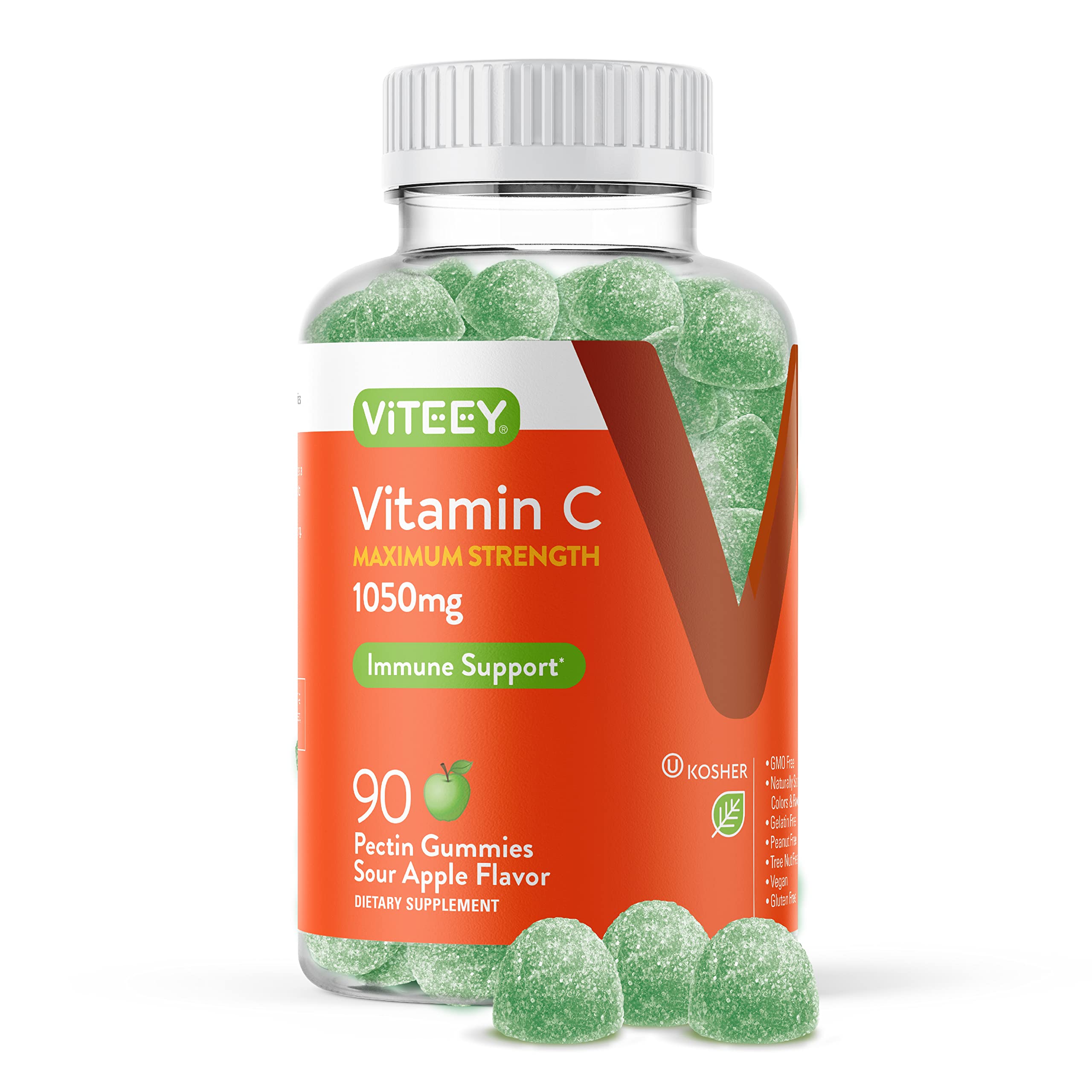 Viteey Chewable Vitamin C Gummies for Adults - 1050mg Maximum Strength Maximum Strength [1050mg]
