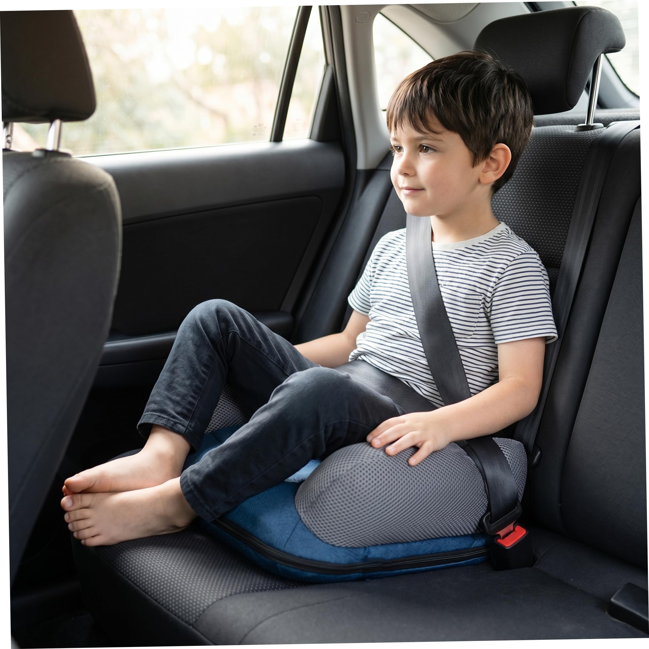 Lot de 2 sièges rehausseurs gonflables, 48,3 x 38,1 cm, confortables en maille antidérapante pour la maison/voiture/voyage