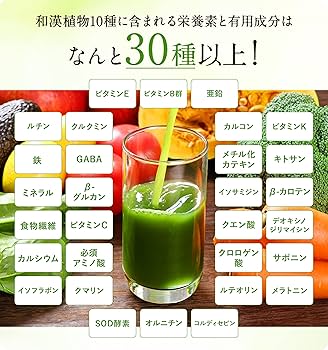 和漢青汁×2 Amazon | 和漢青汁10種の恵み 30包 高麗人参 霊芝 生きた乳酸菌