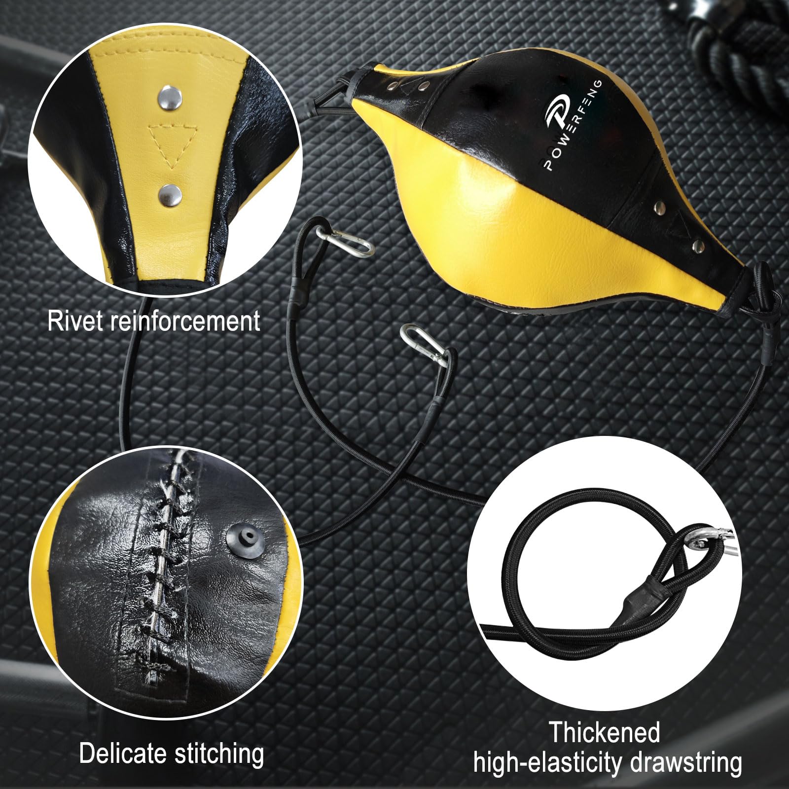 【Double End Boxing Speed Bag】Speed Bags für Boxen Reaktion Agilit & Hand Auge Koordinationstraining - Boxen Reflexball für Home Gym