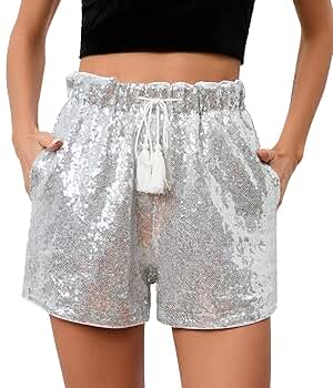 ショートパンツ overdue flair : 25SS / SEQUIN MINI SHORTS (SILVER) Try Me Sequin Mini Shorts - Silver – Peppermayo US