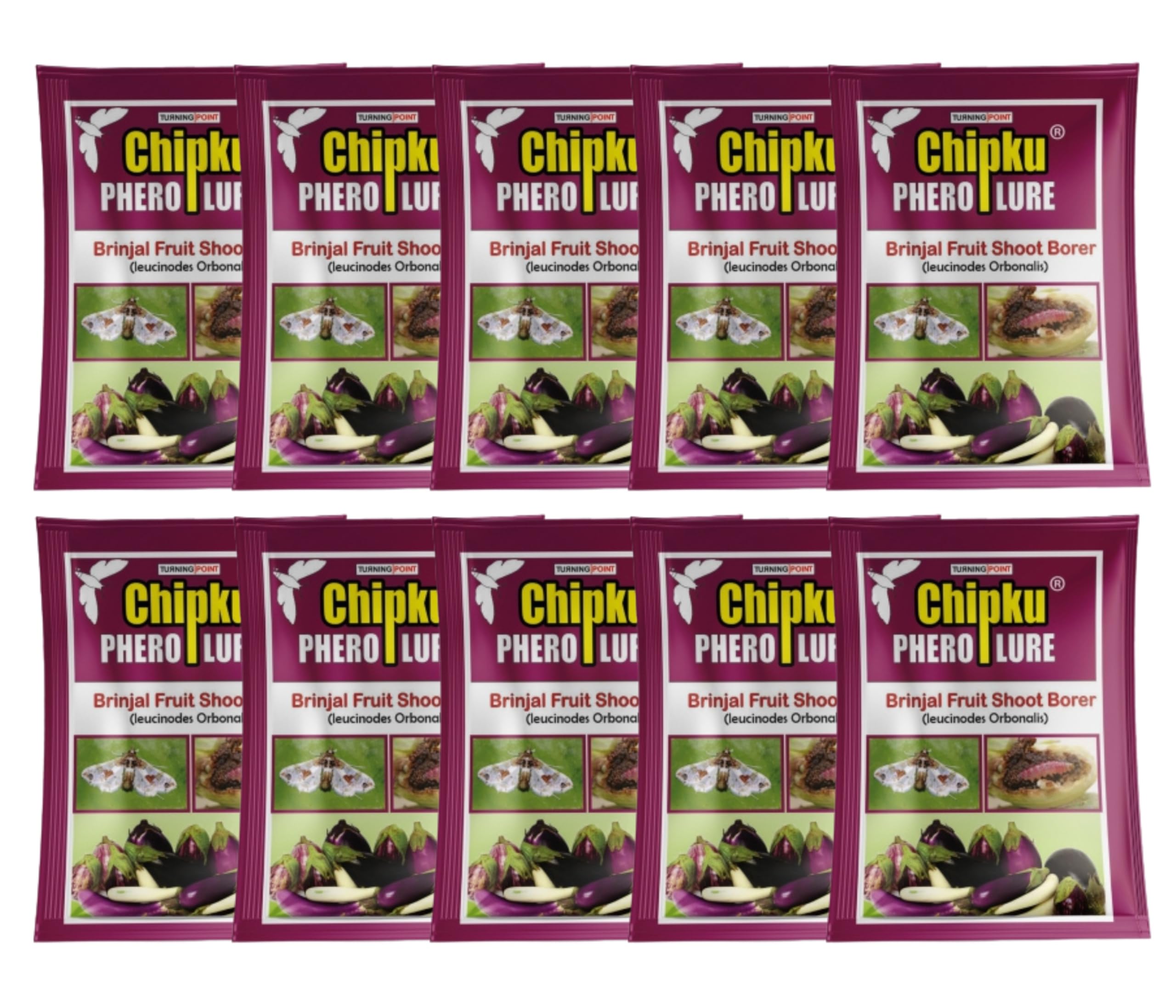 chipku Chipku-Pheromone Lure for Brinjal Fruit Borer(Leucinodes Orbonalis) Pack of 10-picture-32