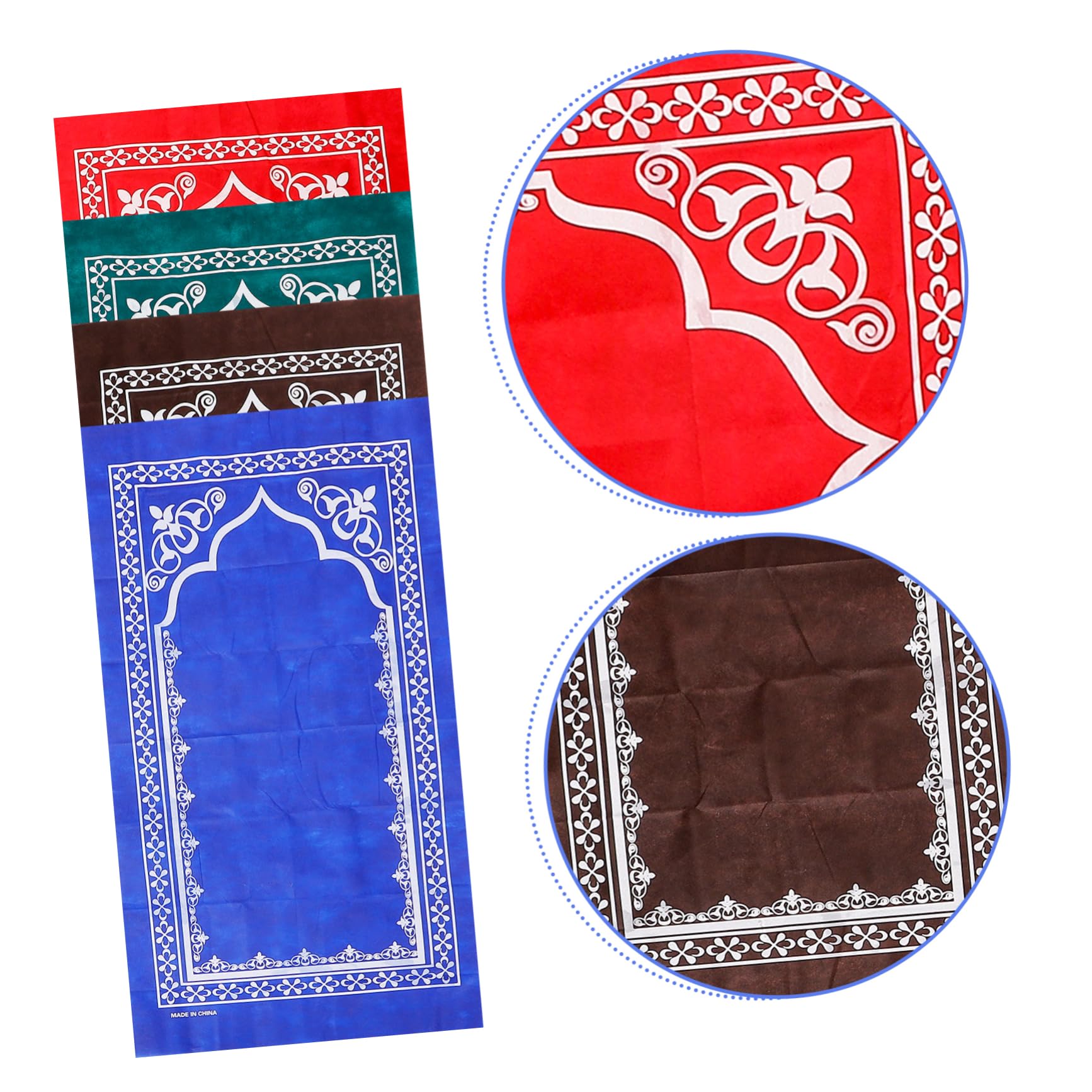 DECHOUS 16pièces Tapis De Prière Tapis De Prière Et Décoratif pour Festival De Eid pour Et Femmes Design Traditionnel