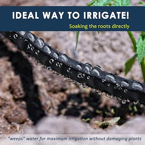 Miniatura 6 de Manguera de remojo resistente de 25 pies, manguera de agua que gotea ahorra un 70% de goteo constante de agua en toda la manguera, manguera de