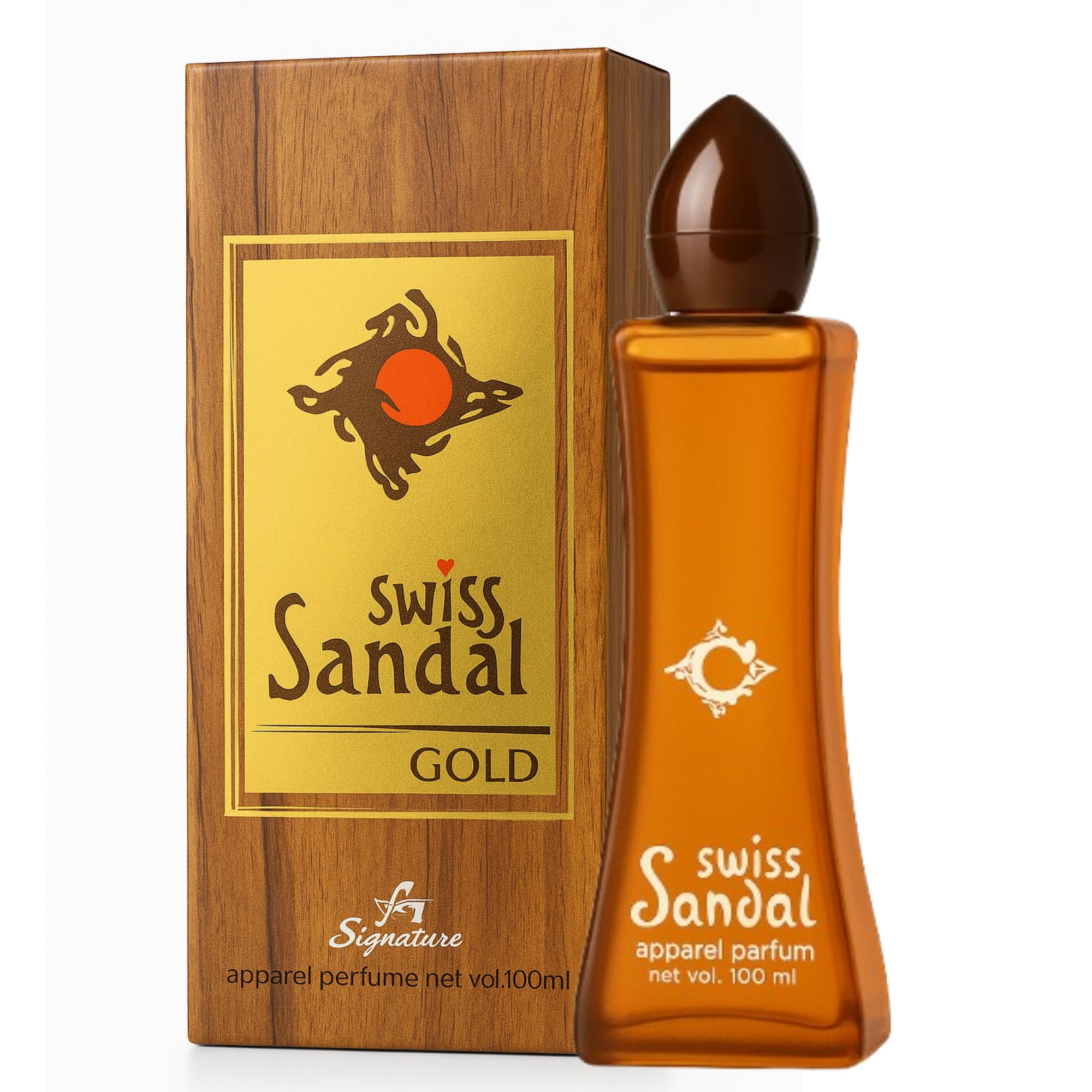 Swiss Sandal Gold Perfume 100ml – Long Lasting Natural Sandalwood Fragrance for Men & Women | Unisex Apparel Perfume | Pure Woody Scent-picture-12