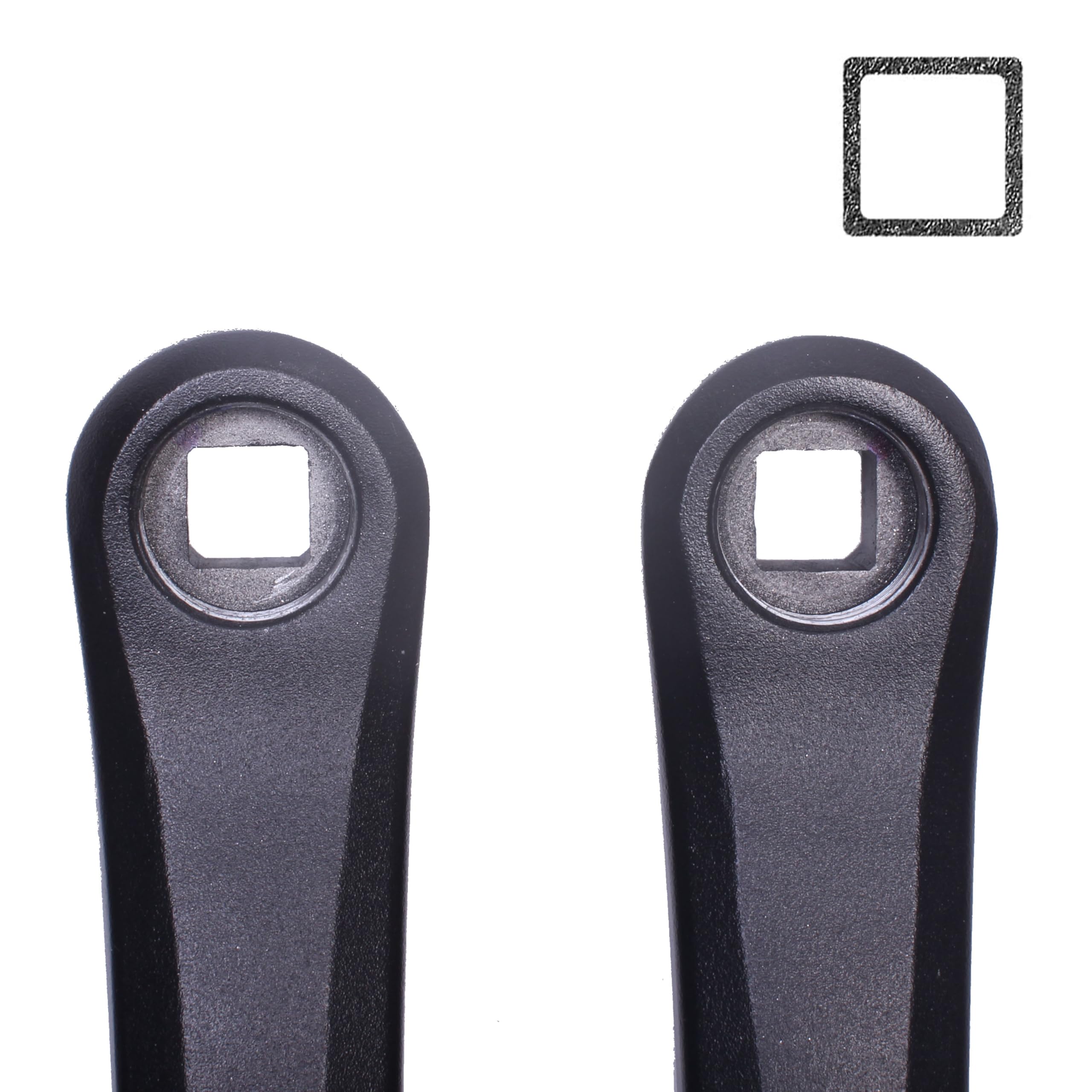 Pedivelle per bici, 89 mm/102 mm/114 mm/127 mm/140 mm/152 mm/160 mm/165 mm/170 mm/175 mm con foro quadrato per bici Ebike, motore a montaggio medio, coppia