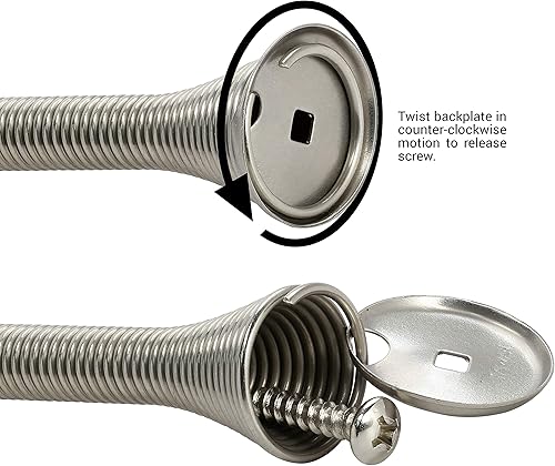 Miniatura 10 de Rok Hardware - Parachoques de puerta de pared de 2992in 2992in Flexi Spring resistente bronce aceitado