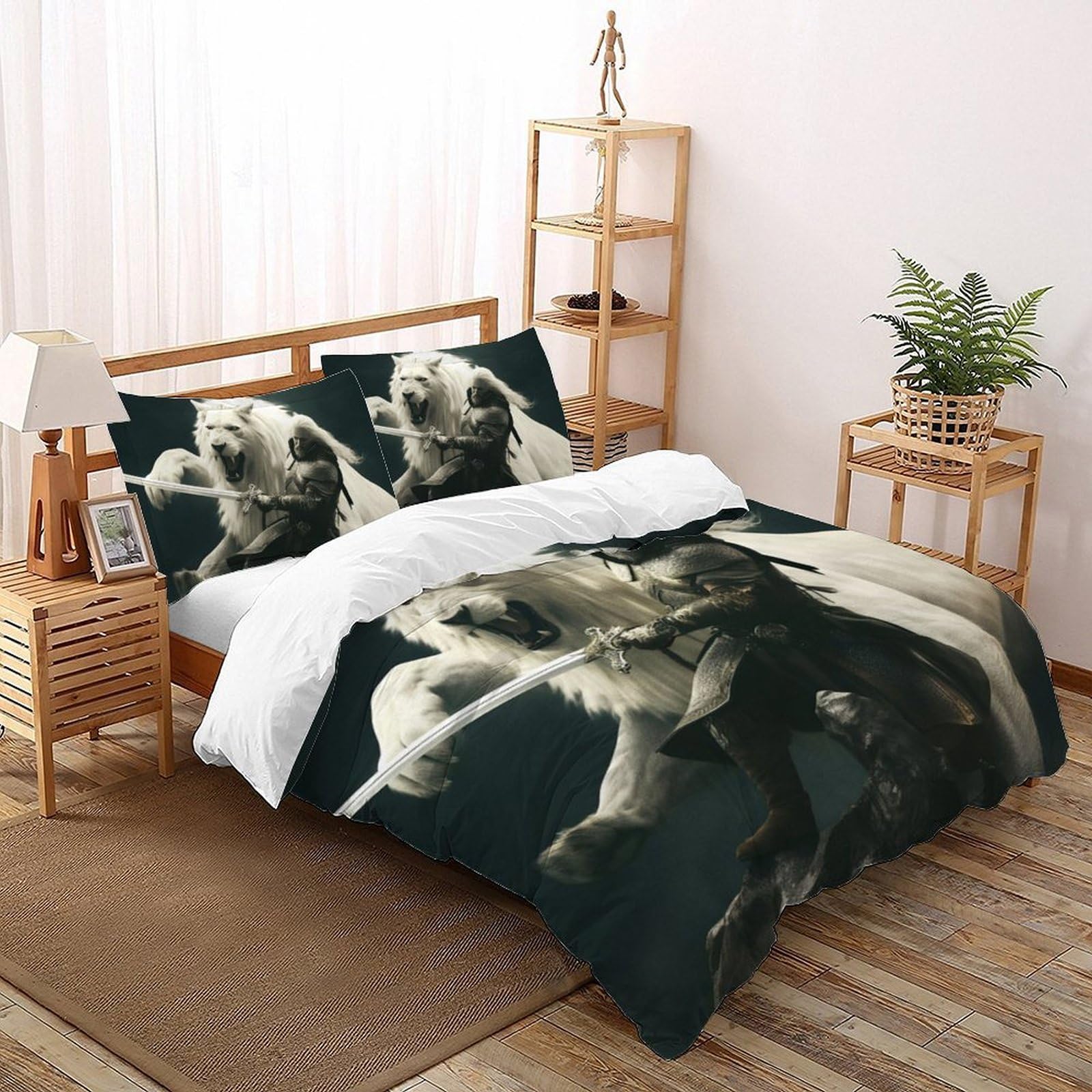 Housse de couette facile à laver 220x240cm pour lit enfant sans corvée de repassage