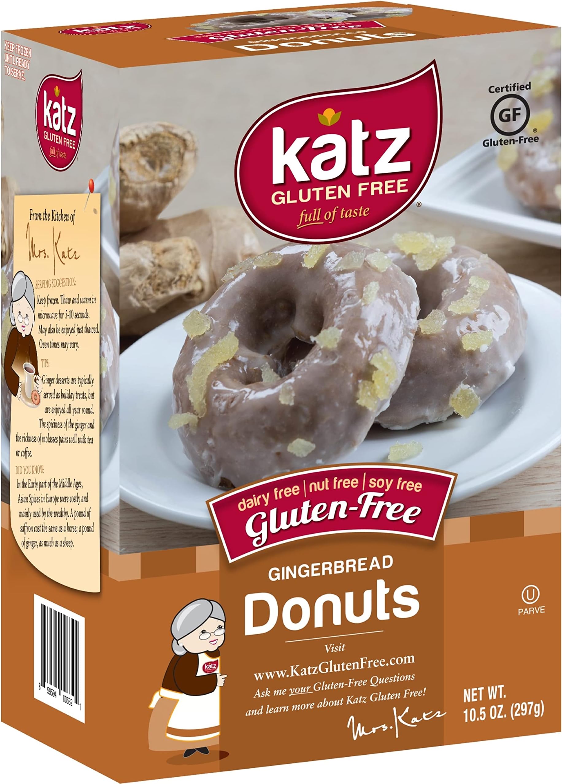 Katz Gluten Free Glazed Donuts Dairy Free, Nut Free, Soy Free, Gluten Free