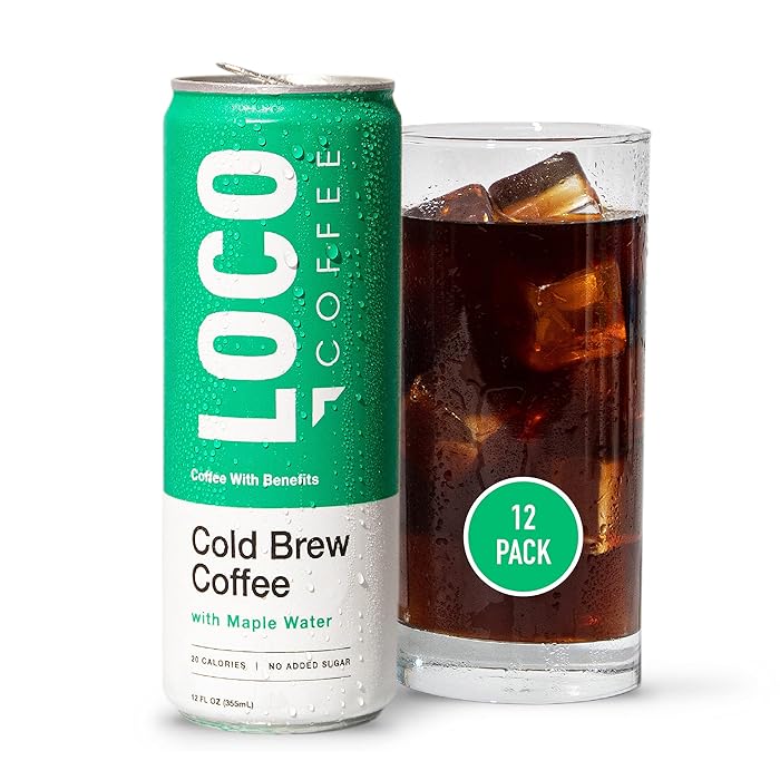Buy Loco Coffee, Cold Brew Coffee with Maple Water 12 Ounce Can, Pack