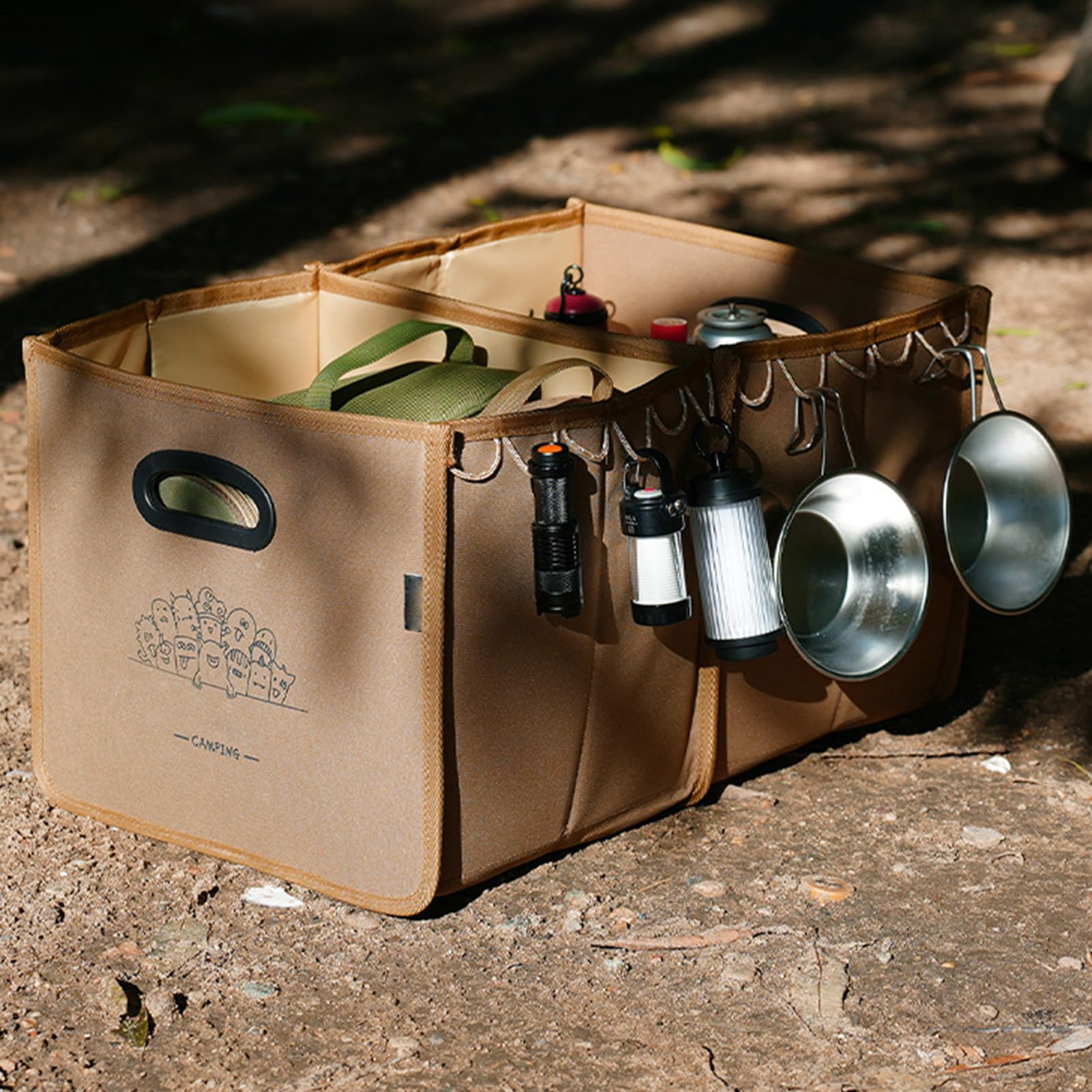Boîtes de rangement pour le camping, grandes capacités de rangement portables pour l'alpinisme | Boîte de cuisine, pour le linge, les vêtements, les jouets, les friandises, les serviettes de plage, l