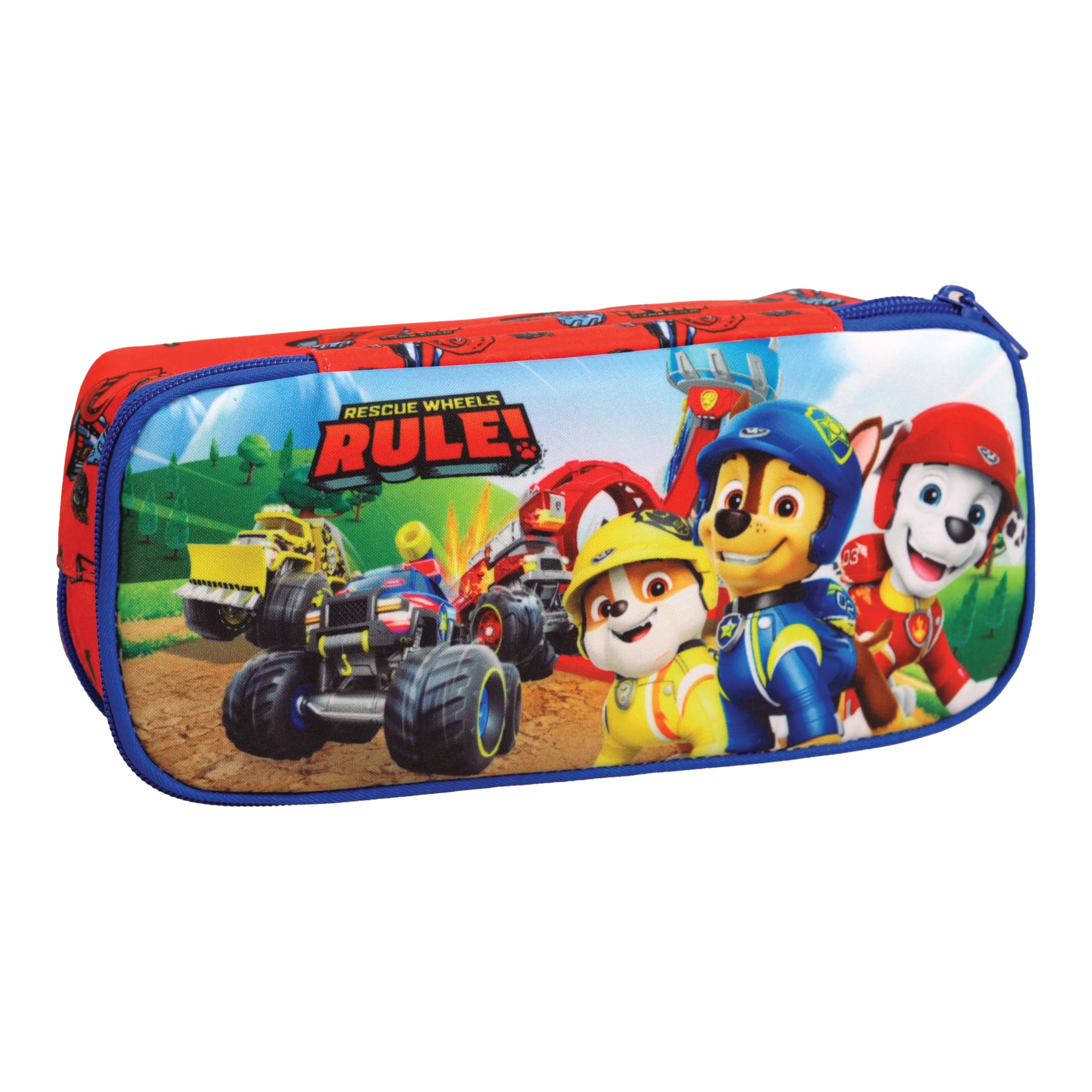 Iconic TV Cartoon Characters Pencil Case with 2 compartments for Kids Childrens Character Back to School Gift (Rescue)