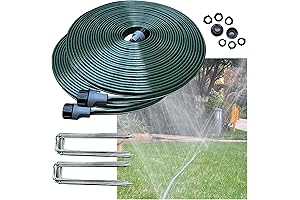100FT Flat Sprinkler Hose for Big Kids' Lawn Watering Fun