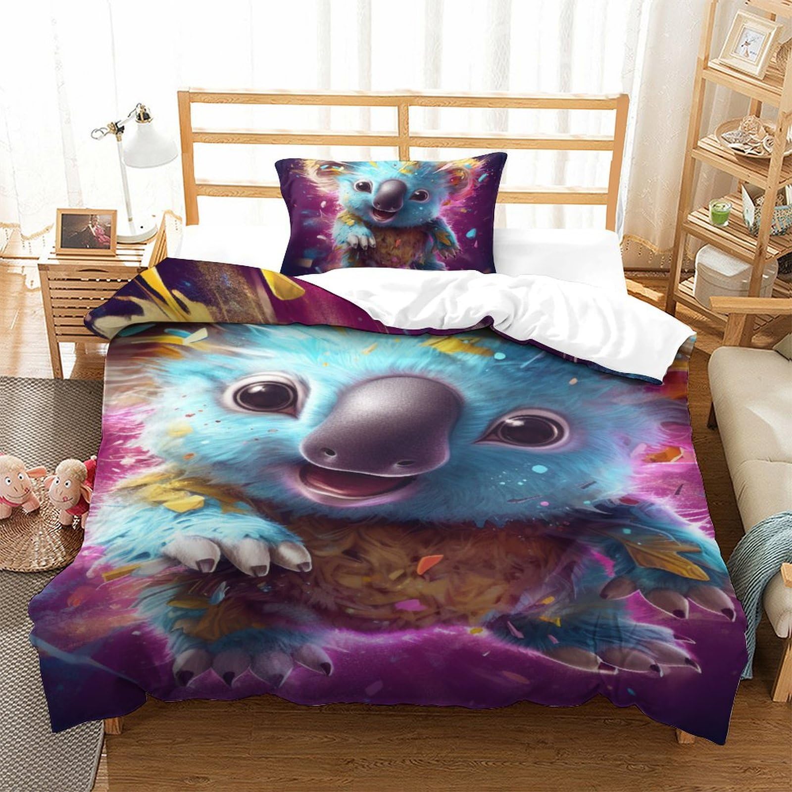Housse de couette koala zippée pour finir avec la corvée du changement de draps