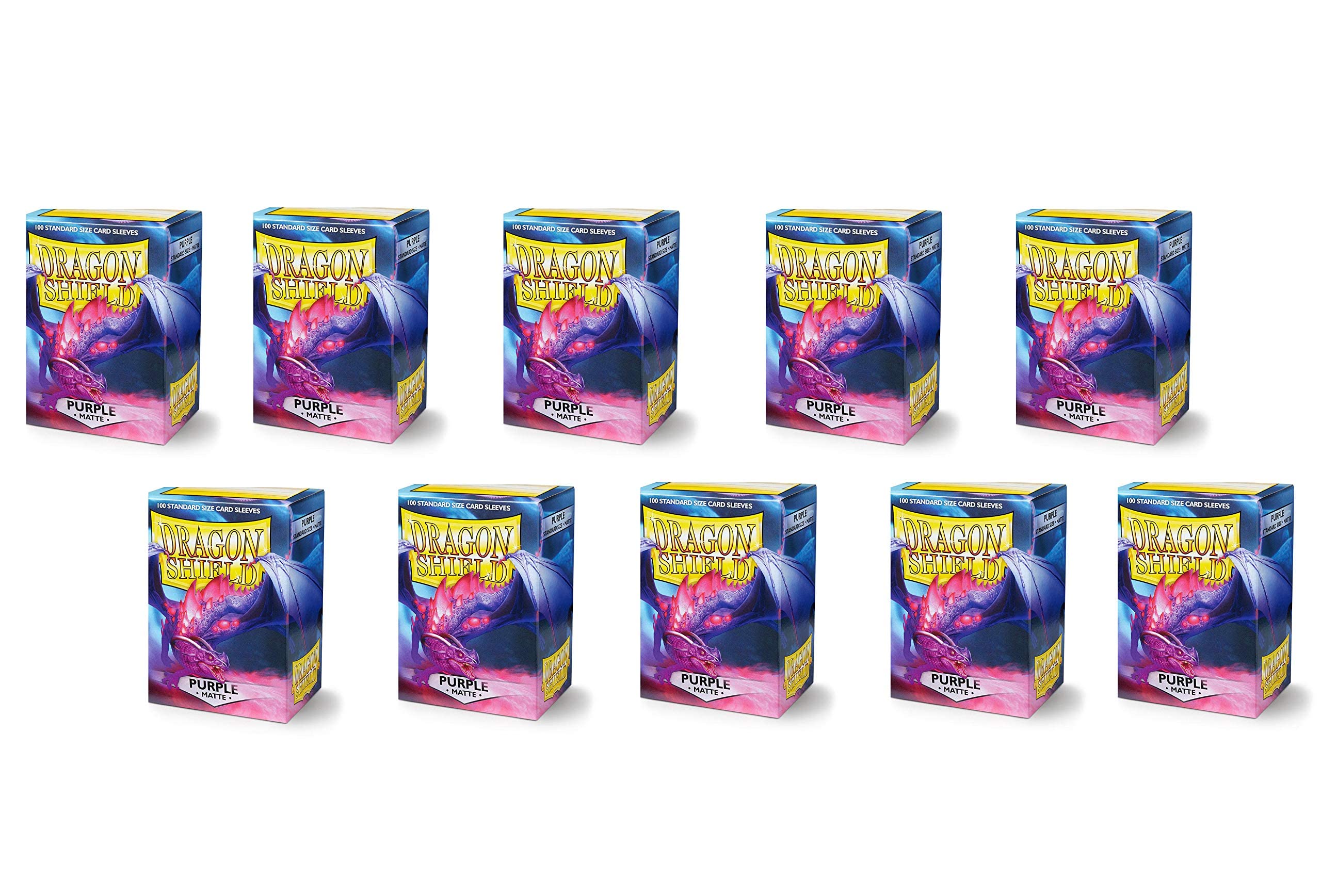 シュリンク付き　Dragon Shield マット・パープル 10個 Purple - Matte Sleeves - Standard Size - Dragon Shield