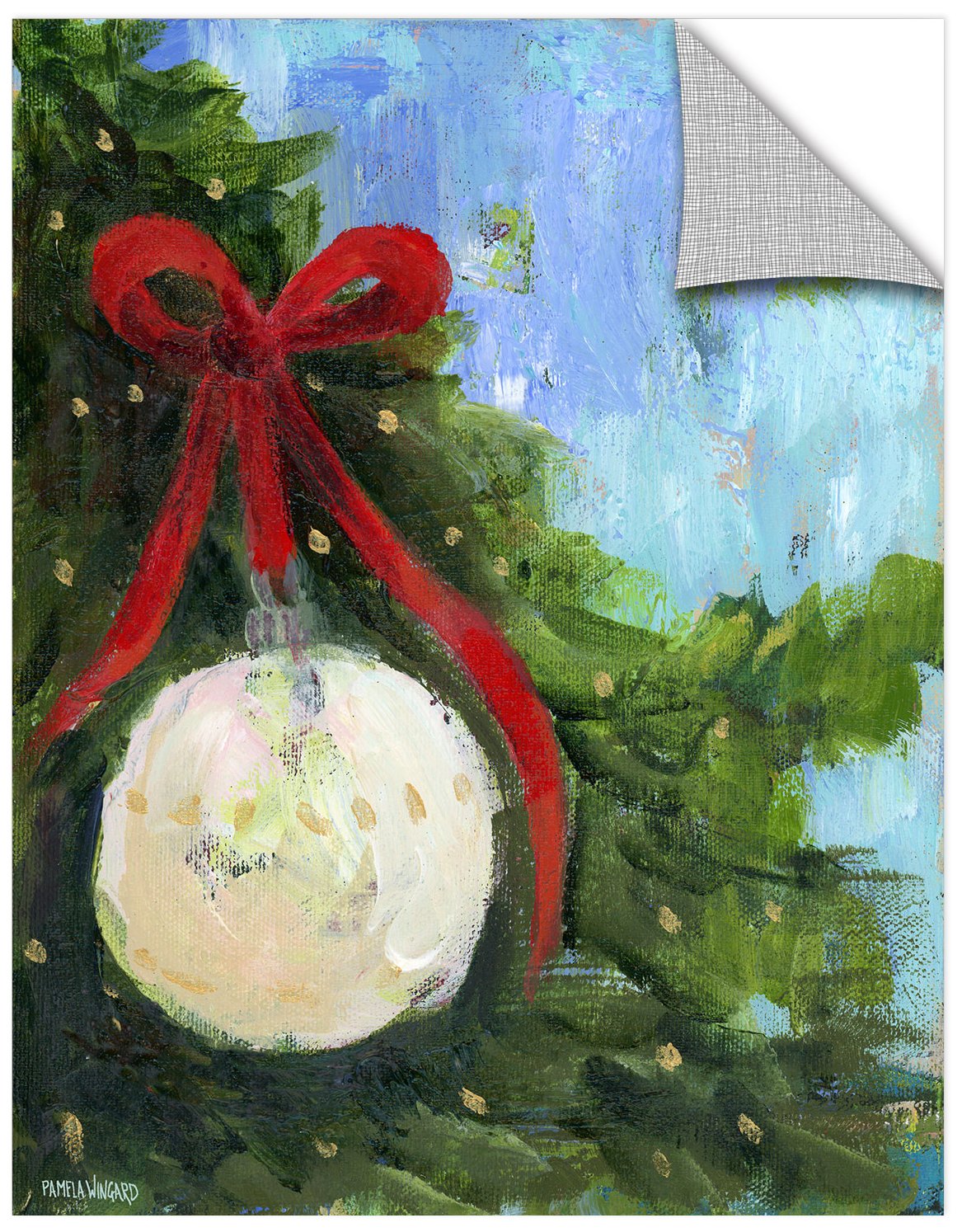 Pamela J. Wingard ''Ornament III'' Gallery Wrapped Canvas, 18X24