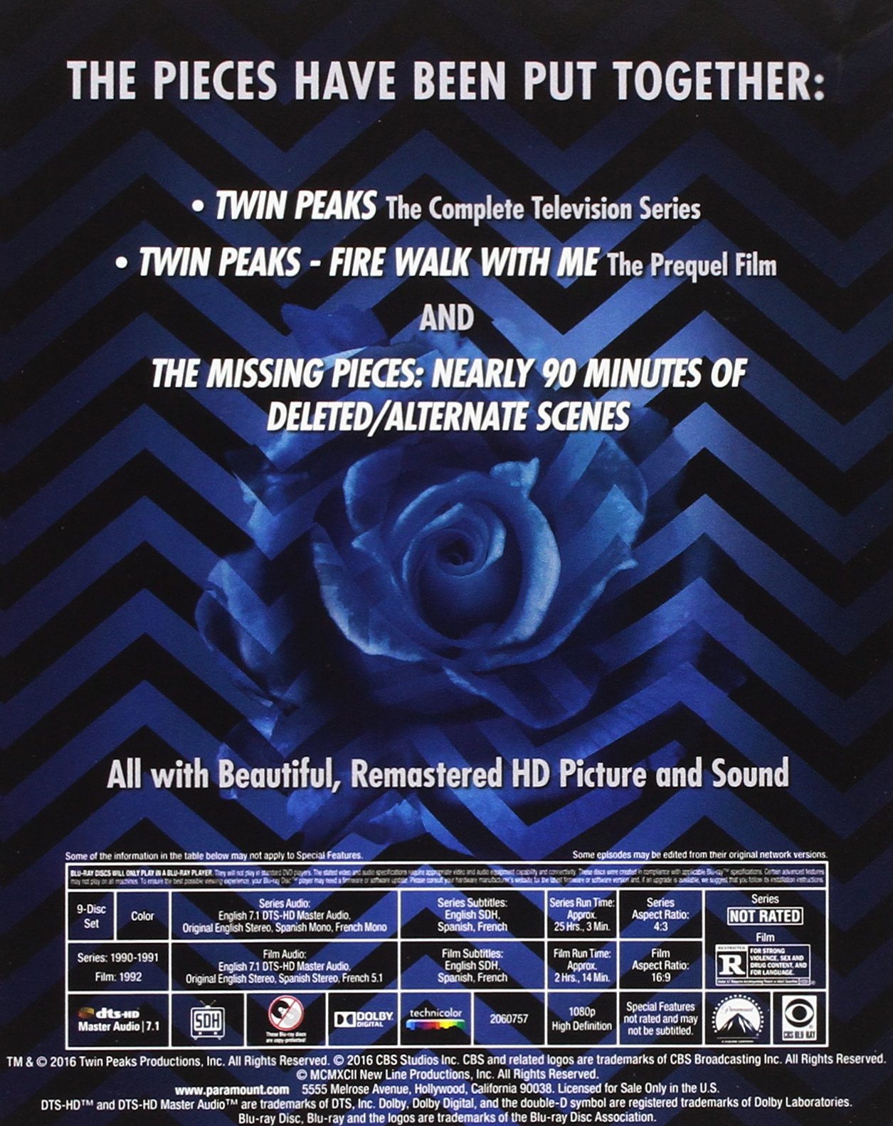 Twin Peaks: The Original Series, Fire Walk With Me & The Missing Pieces [Blu-ray] [USA]