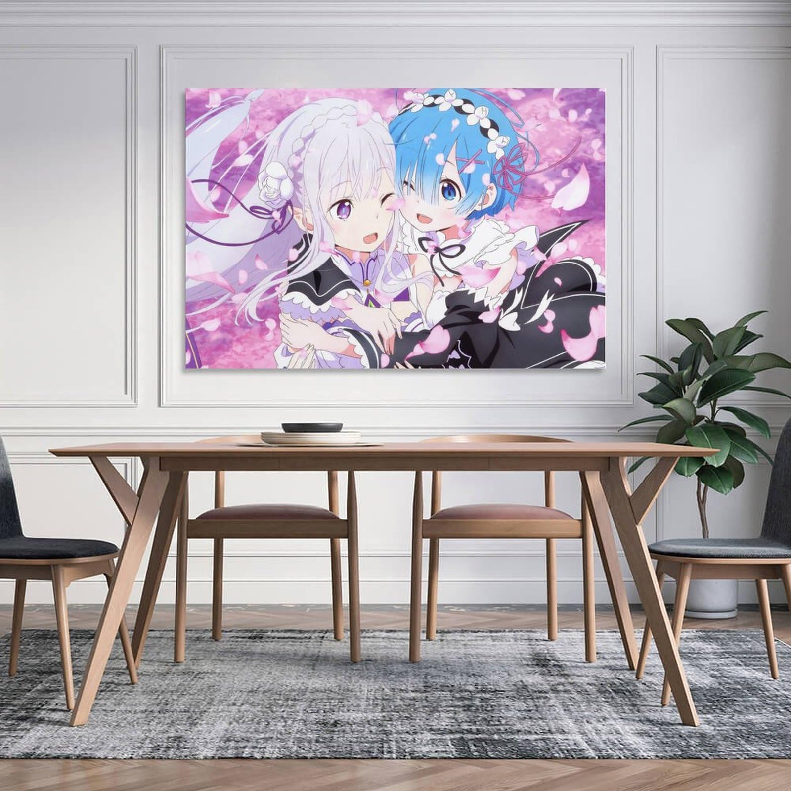 Amazon.co.jp: リゼロ レム ポスター アートパネル 絵画 壁掛け アート