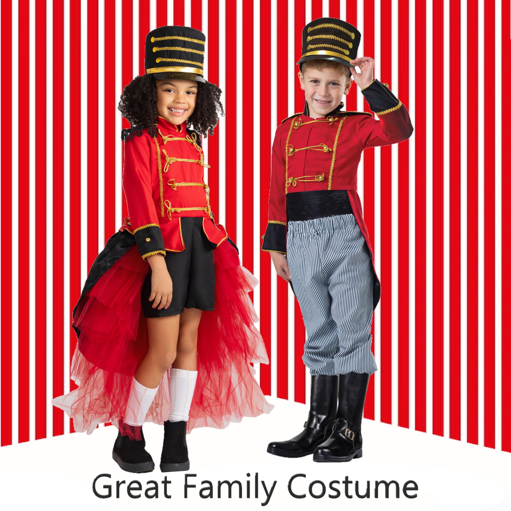 Dress Up America Kostium Mażoretki Zespołu - Dziadek Do Orzechów Dla Dziewczynek - Zabawkowy Żołnierz Dla Dzieci - Nutcracker Band Majorette