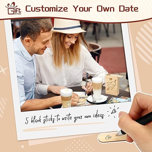 Miniatura 6 de 60 ideas para citas nocturnas - Caja de ideas de madera para citas para actividades en pareja, regalos románticos para recién casados o 5 aniversario