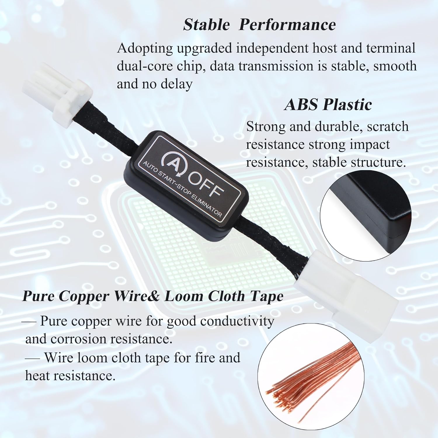 Auto Start Stop Eliminator Compatible for Honda CRV CR-V 2017-2022, Easy-Install Automatic Stop-Start Engine A-Off System Idle Delete/Disabler/Canceller Harness