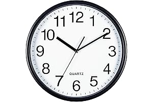 Bernhard Products Black Wall Clock