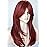 Long red wig Layered Shoulder Length cherry color wig with bangs Heat resisithat fiber Synthetic Hair Fiber 26ionches Red Wigs Multicolor Wigs for White Women