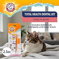Vista 4 de Arm & Hammer Complete Care - Kit dental para perros, pasta de dientes enzimática para perros con sabor a atún, cepillo de dientes y cepillo de dedo