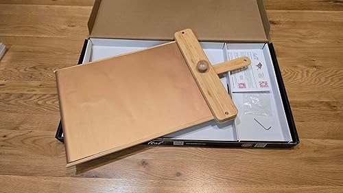 Miniatura 7 de EZ Pizza Peel 14 (tamaño real de 13.46 pulgadas), cáscara de pizza autolanzable, pelada deslizante (también disponible 12 pulgadas, 16 pulgadas y