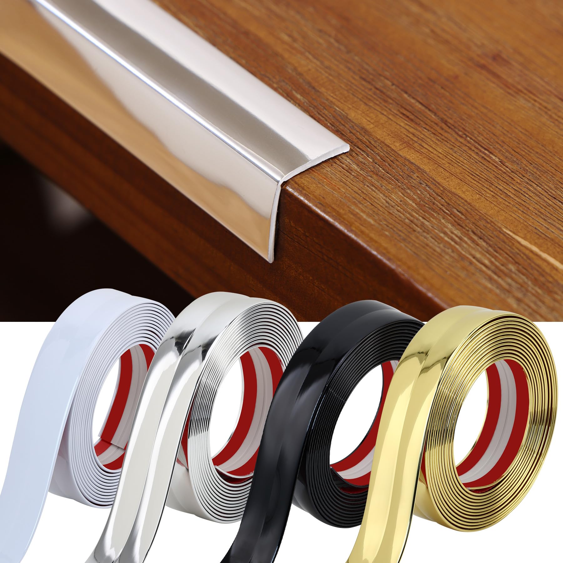 Snapklik.com : Coengwui L-Shaped Corner Guards, Peel And Stick Molding ...