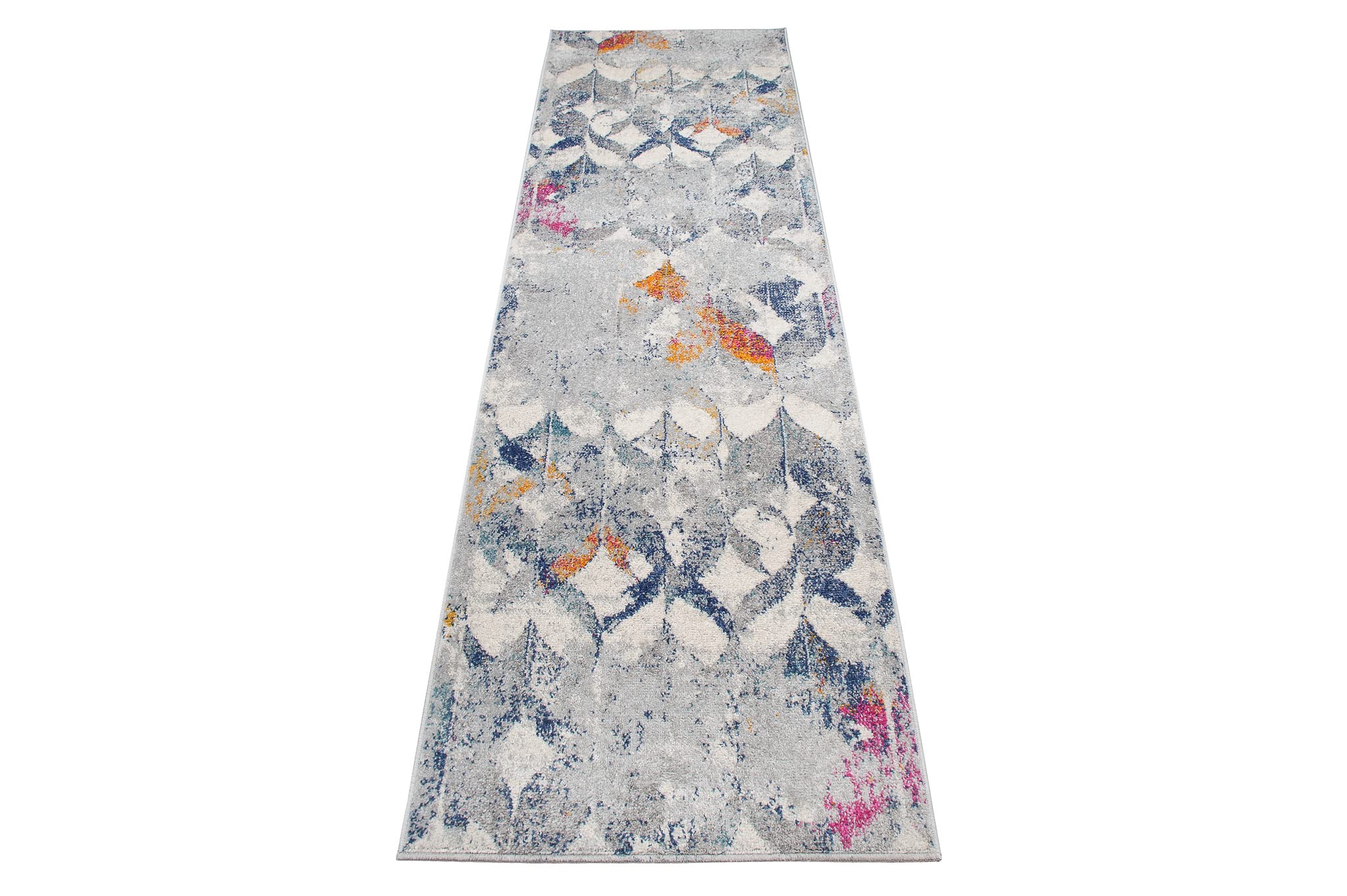 Mazovia Tapis de Couloir Couloir 70x375cm Anthracite Gris Abstrait Doux | Tapis de Couloir pour Cuisine Buanderie Chambre Entrée Chauffage au Sol Facile D'entretien Poils Courts Long Vendu au Mètre