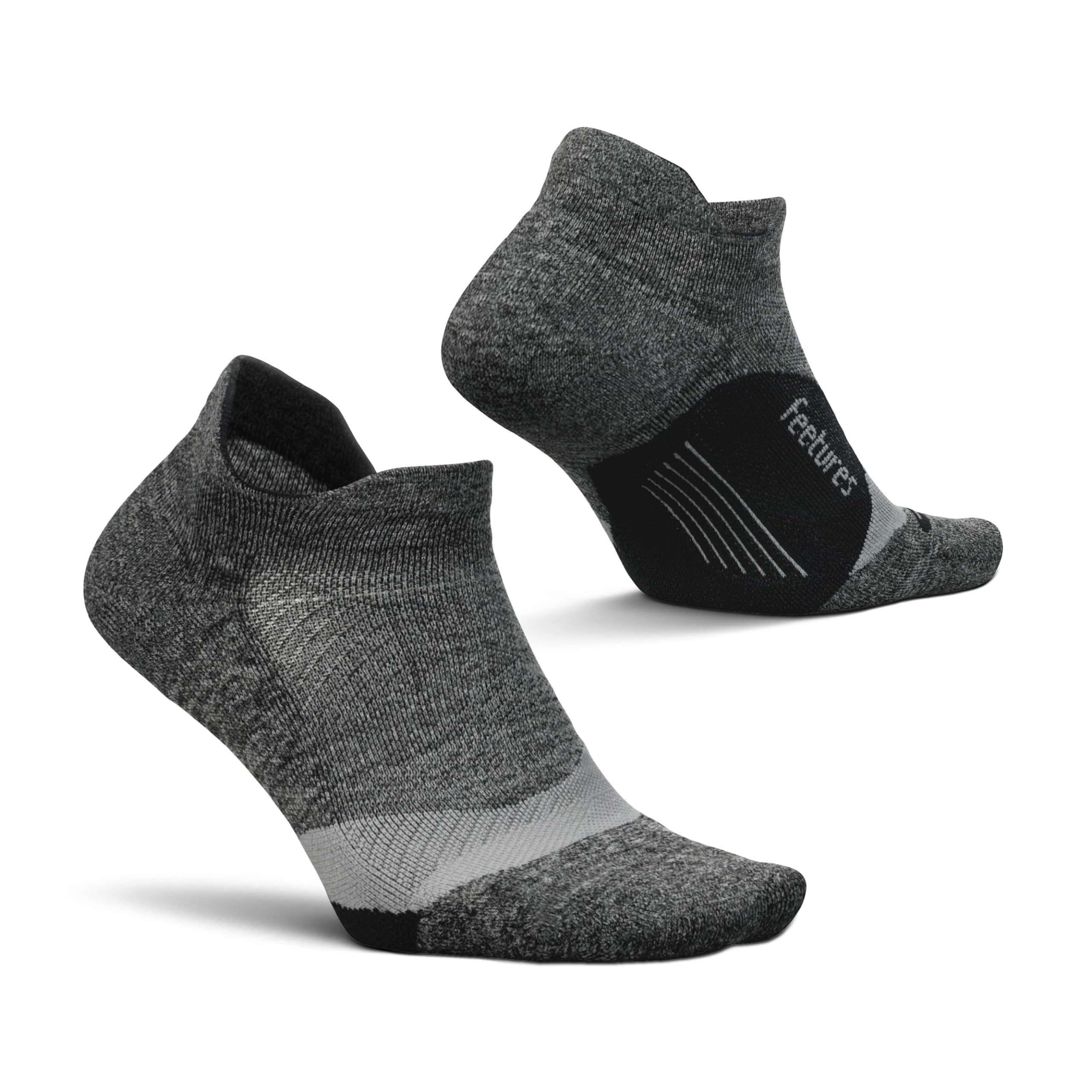 Feetures Elite Light Cushion No Show Tab Gray Small