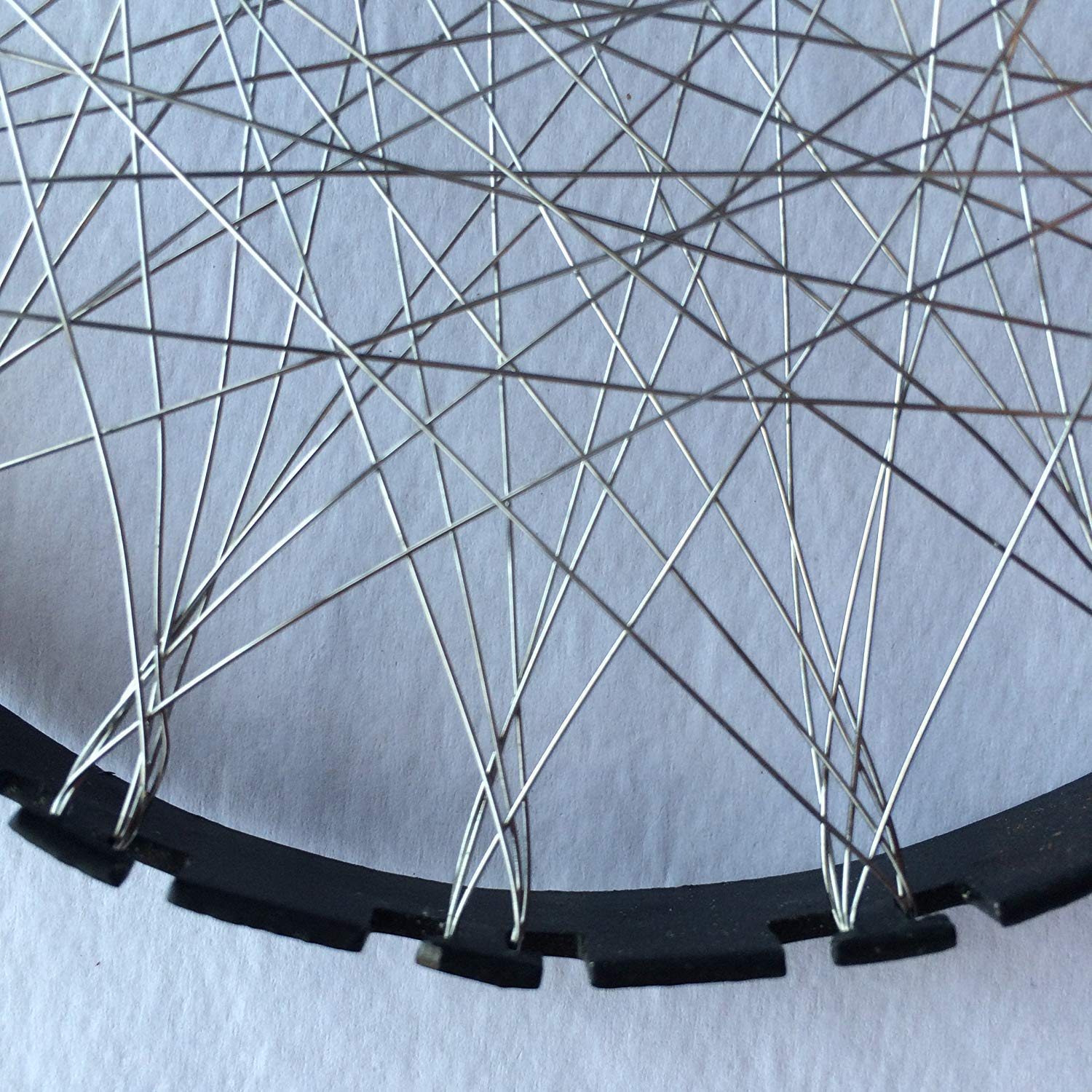 Tandoor roster pack of 1 Metal Wire Mesh Disc, Round Interwoven Design, Decorative Industrial Style Component 2