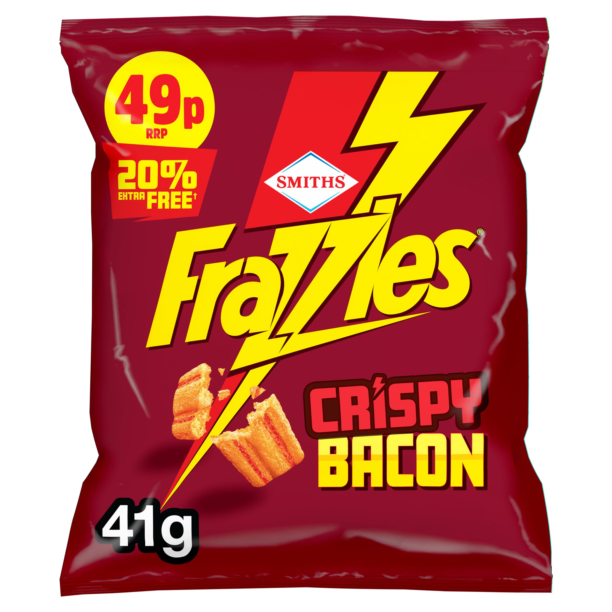 Smiths Frazzles Bacon Crisps PMP 41g RRP 49p (Case of 30)