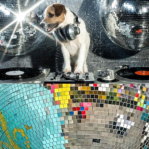 Miniatura 6 de 9000 calcomanías de discoteca, azulejos de discoteca autoadhesivos, azulejos de espejo de bola de discoteca para manualidades, calcomanías de