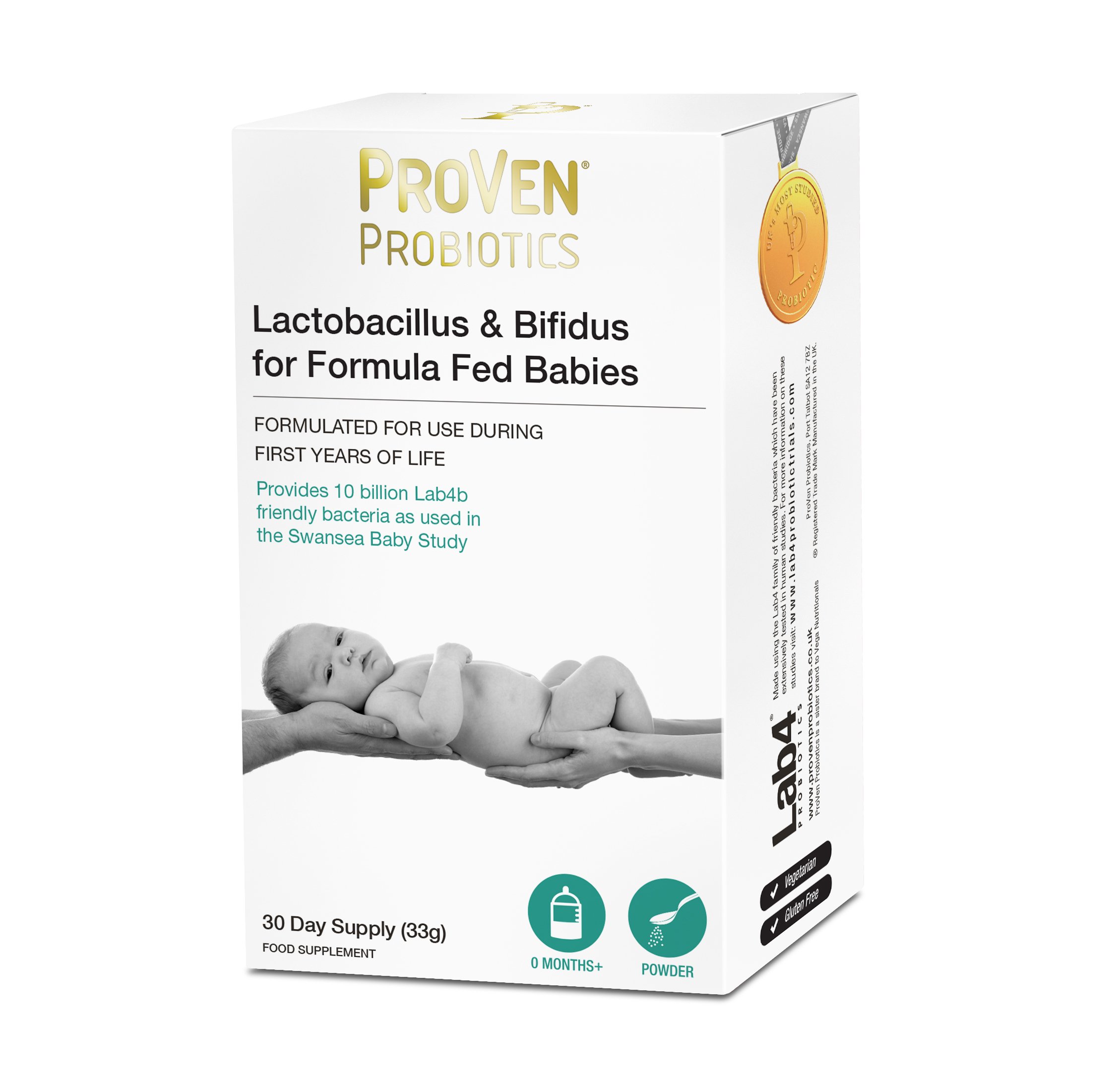 Proven Probiotics 33 g Lactobacillus and Bifidus for Formula Fed Babies