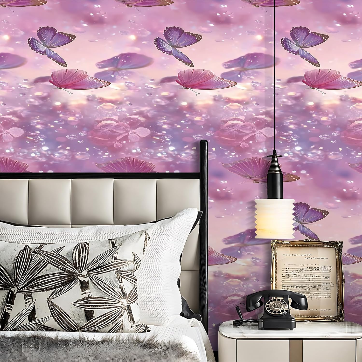 Lavender Dream - Purple Floral Elegance Window Sill Sticker, Non-Pasted Decor for Living Room, Bedroom (MAI-CH2527)