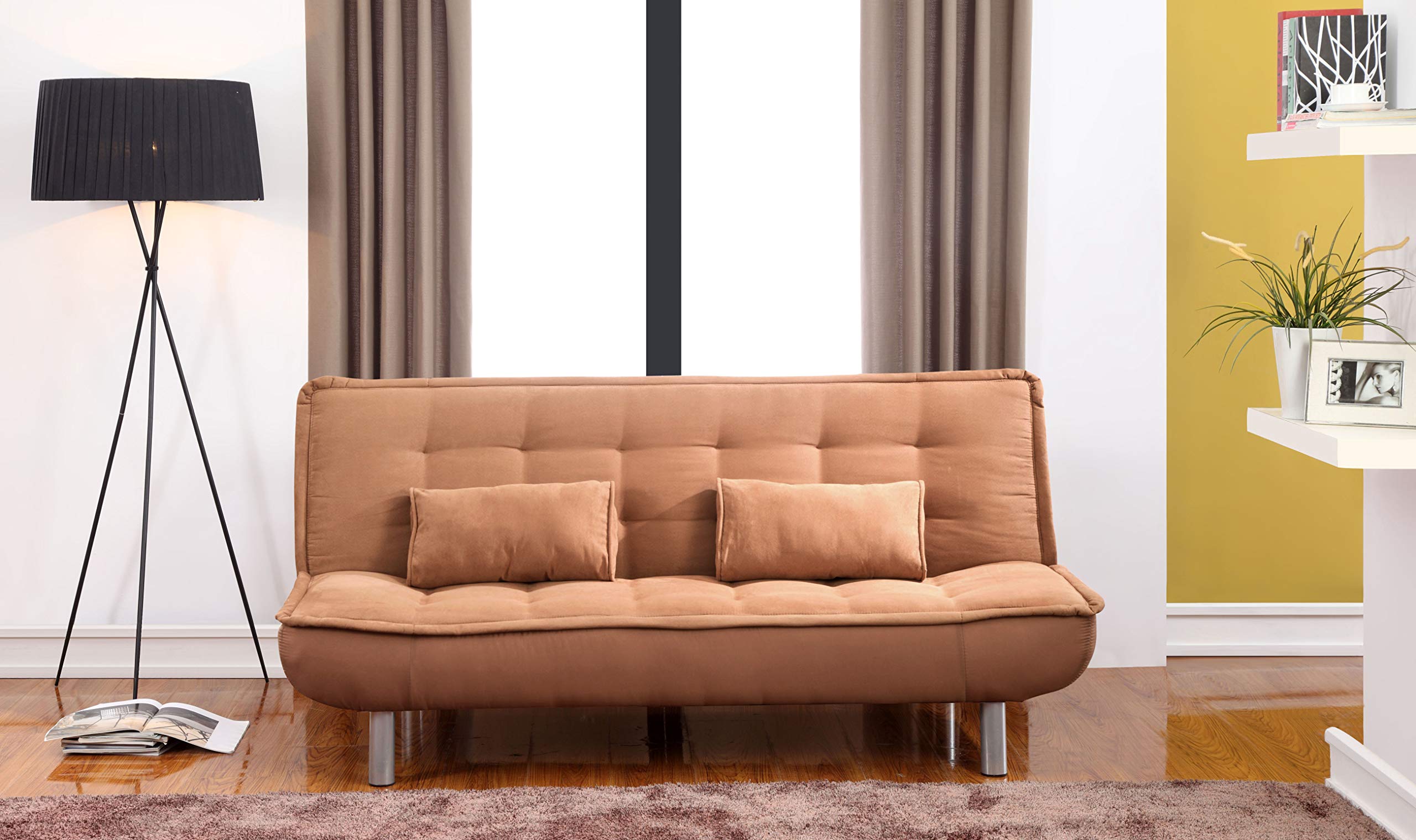 MUEBLIX.COM | Sofa Otero 2 Plazas | Sofas de Salón Modernos | Asiento Poliester, Tapizado Posterior e Interior | Respaldo Capitoné | Sofa de Diseño