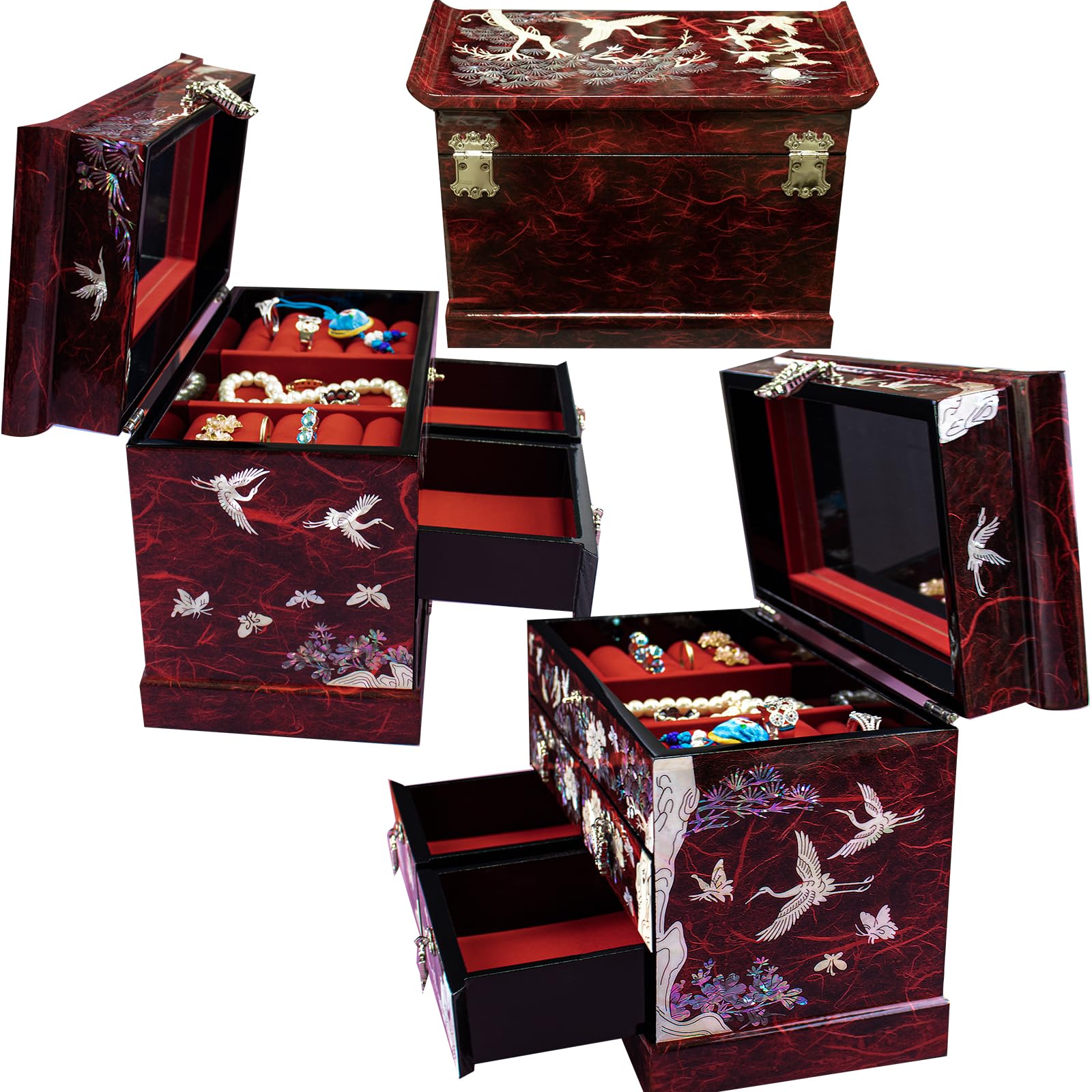 Amazon.com: BinNADA Large Mother of Pearl Anitique Gothic Jewelry