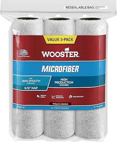 Wooster Cepillo R527-9 Rodillo de pintura de microfibra