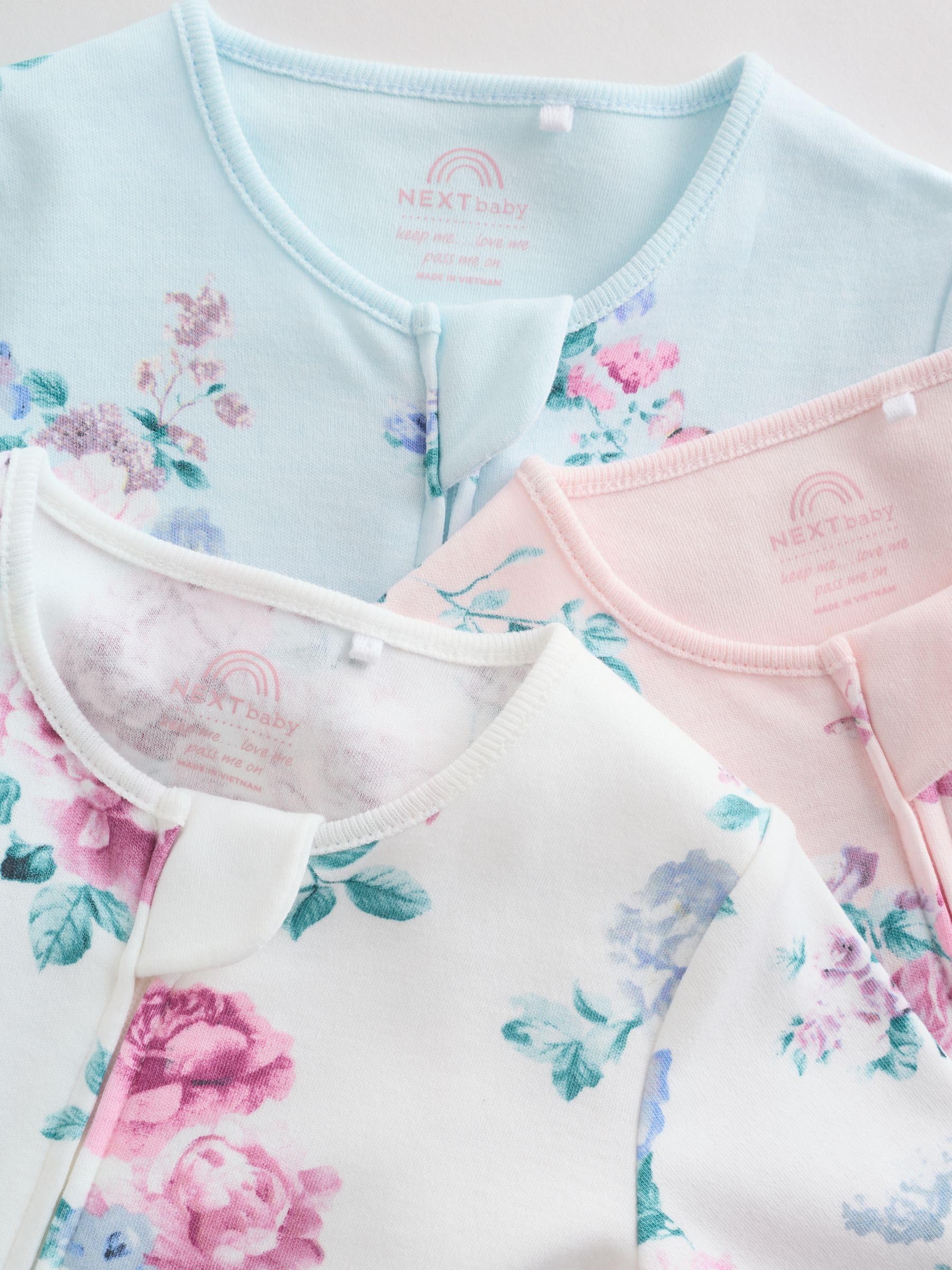 NEXT Bébé Fille Dors-Bien à Zip bidirectionnel bébé, Lot de 3